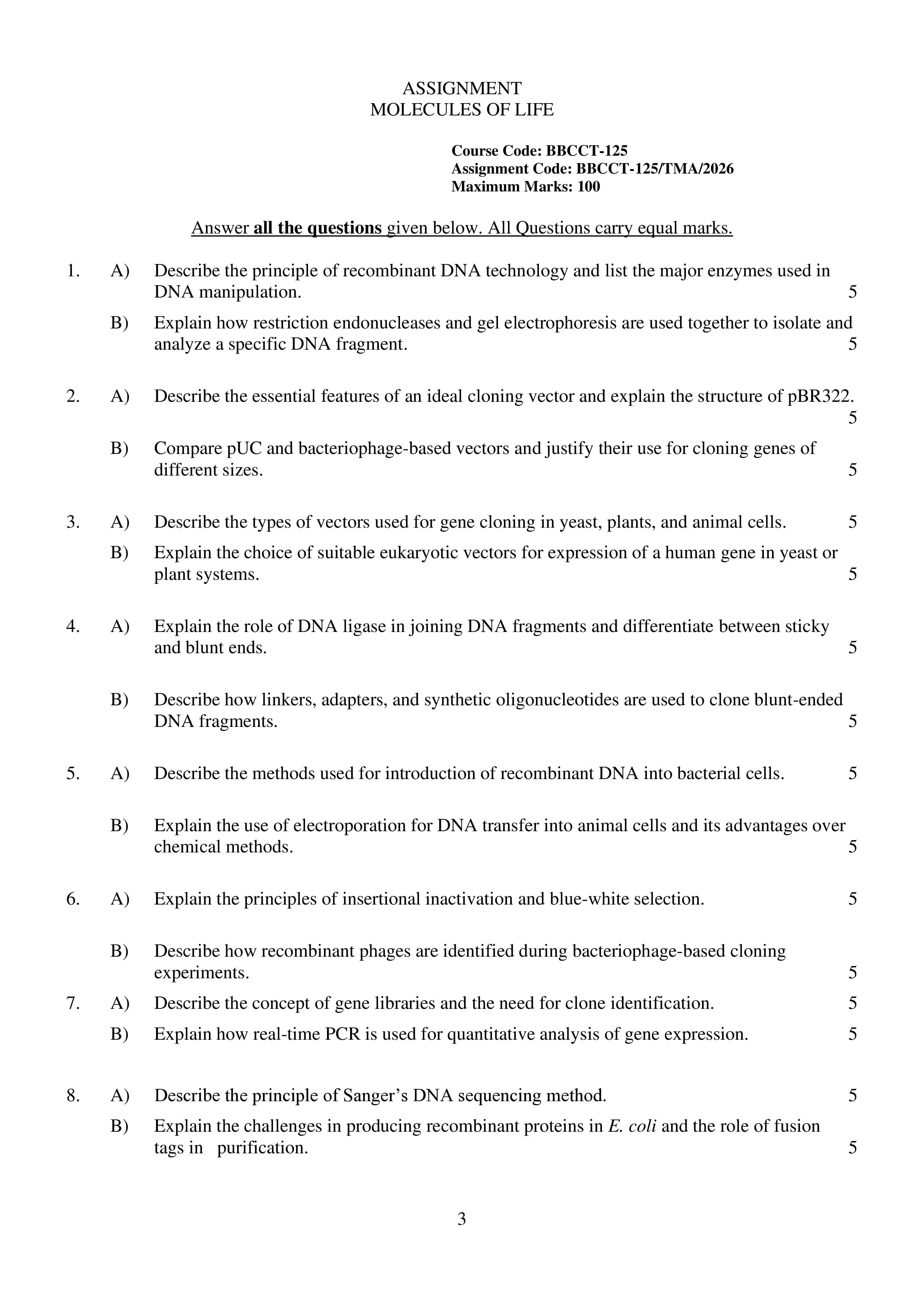 IGNOU BBCCT 125 Handwritten Hardcopy Assignment 2026-26 (English Medium)