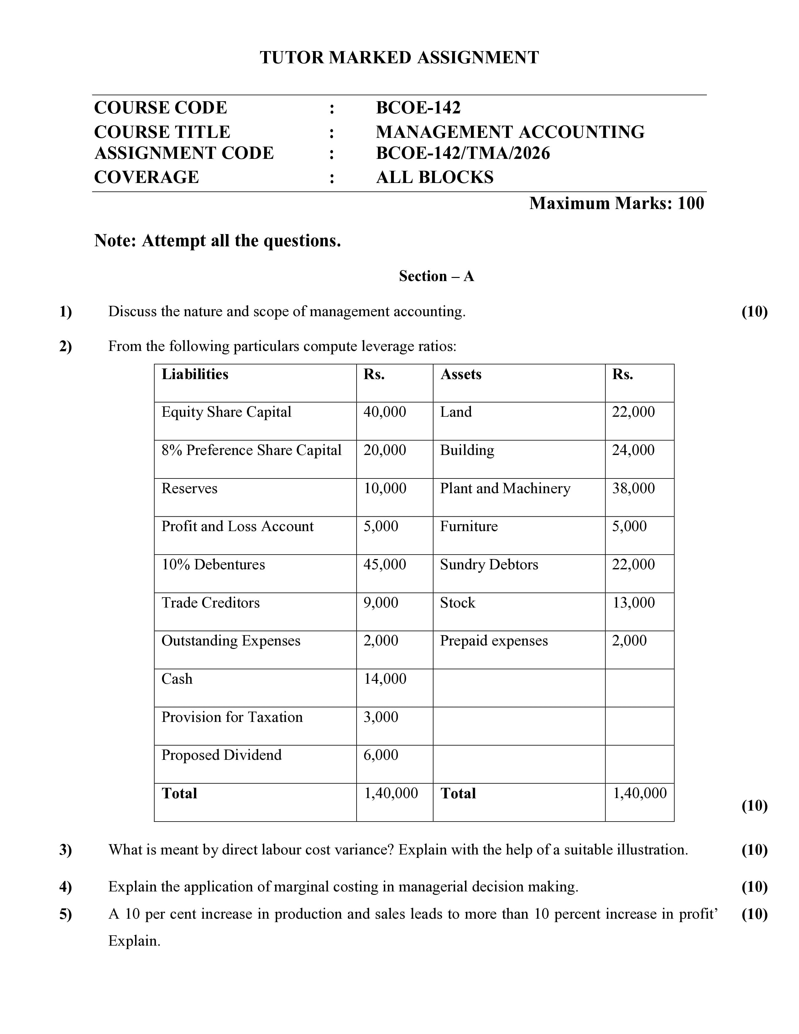 IGNOU BCOE 142 Handwritten Hardcopy Assignment 2026-26 (English Medium)