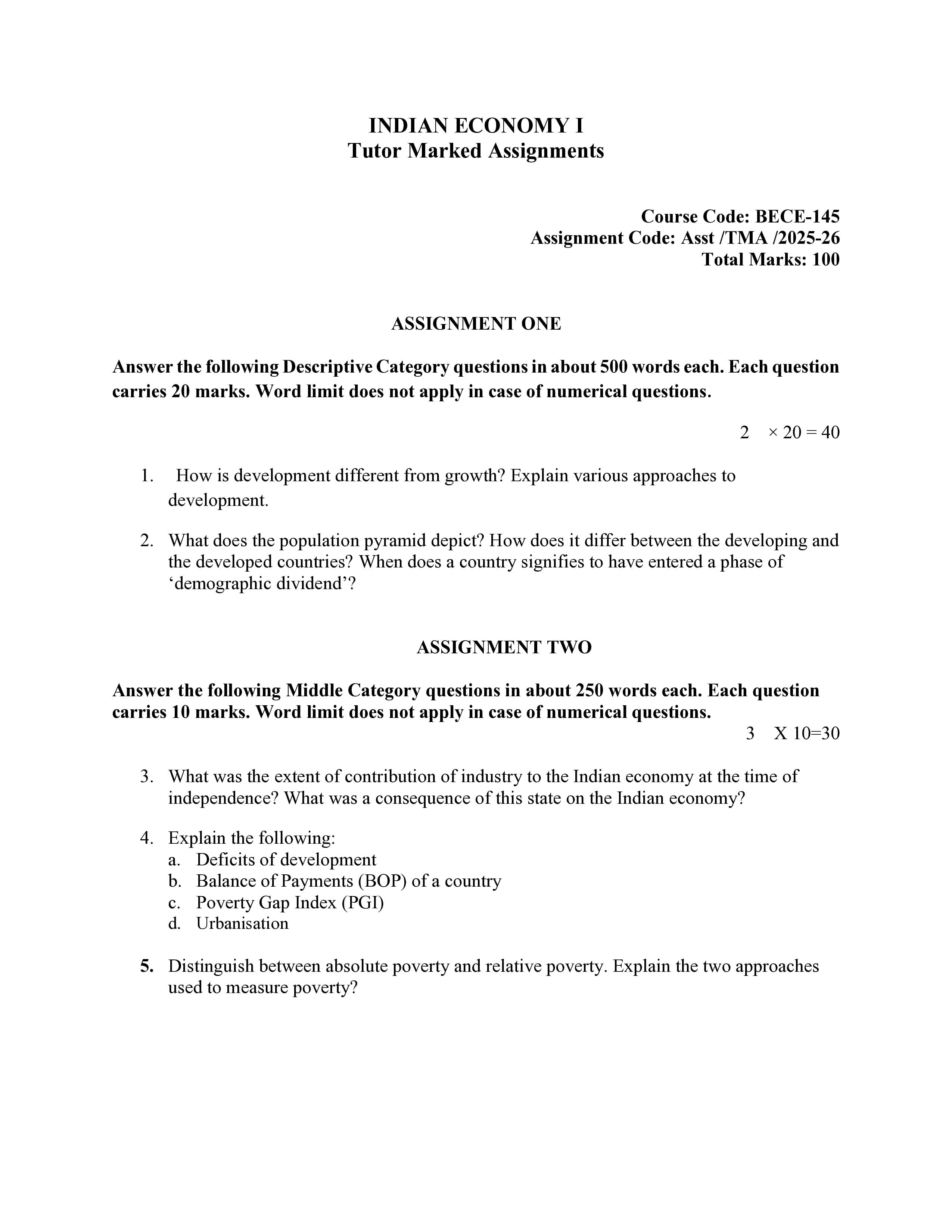 IGNOU BECE 145 Handwritten Hardcopy Assignment 2025-2026 (English Medium)