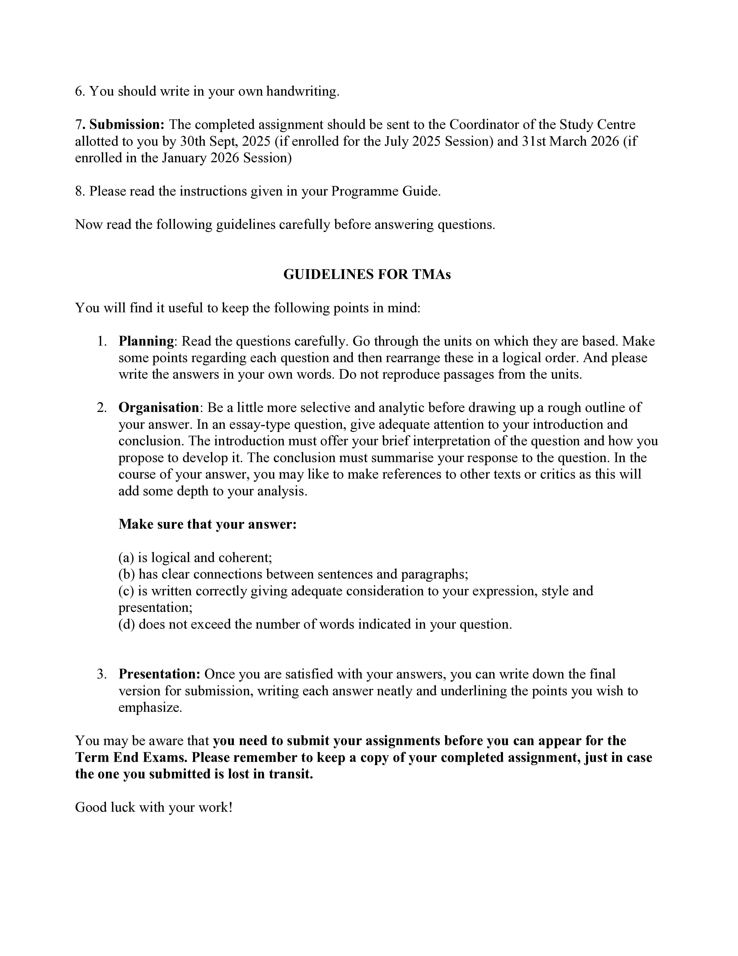 IGNOU BEGA 001 Handwritten Hardcopy Assignment 2025-2026 (English Medium)