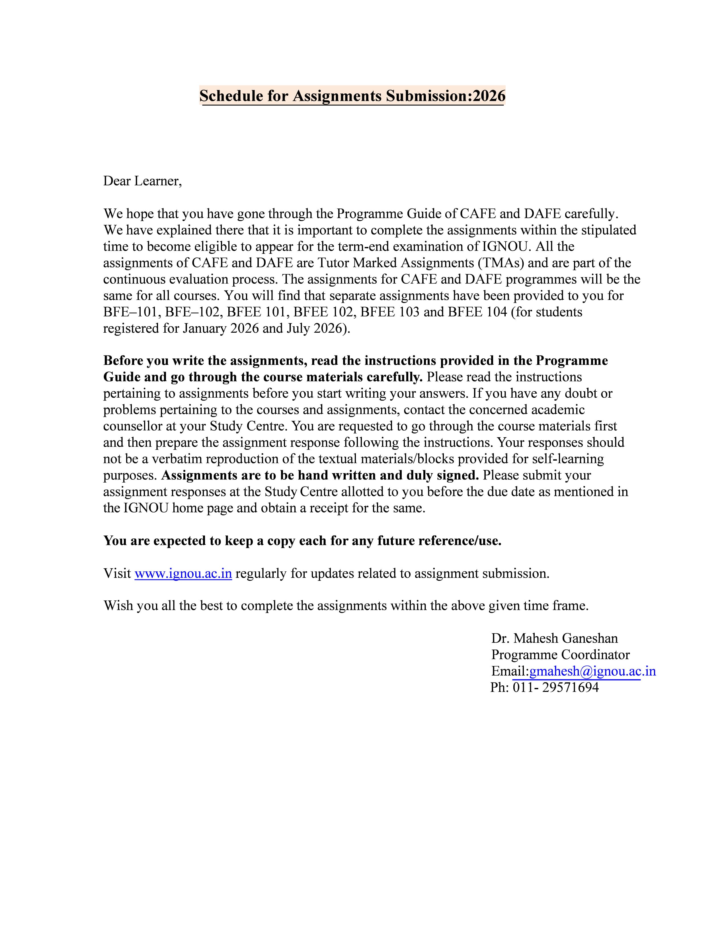 IGNOU BFE 102 Handwritten Hardcopy Assignment 2026-26 (English Medium)