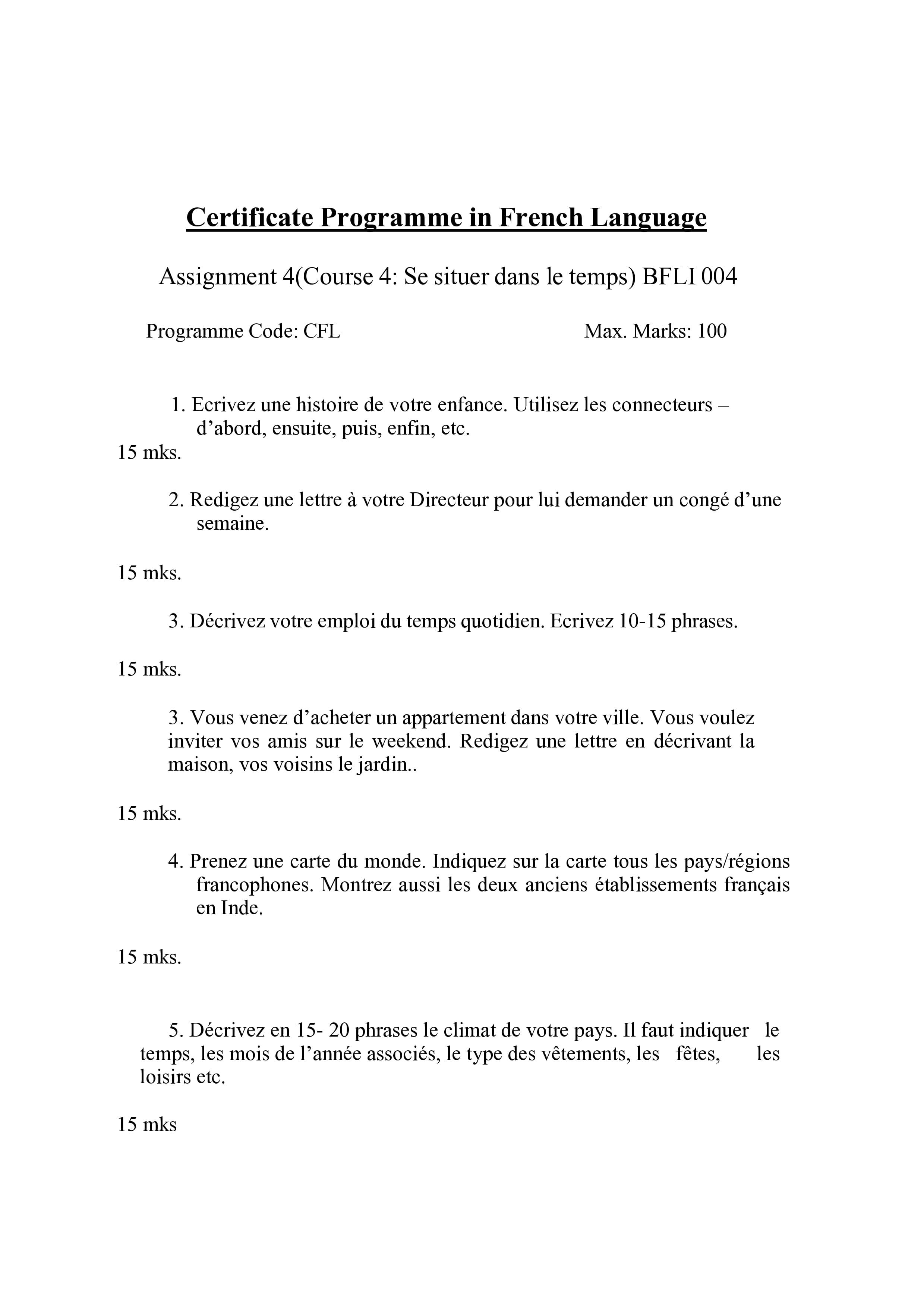 IGNOU BFLI 004 Handwritten Hardcopy Assignment 2026-26 (English Medium)