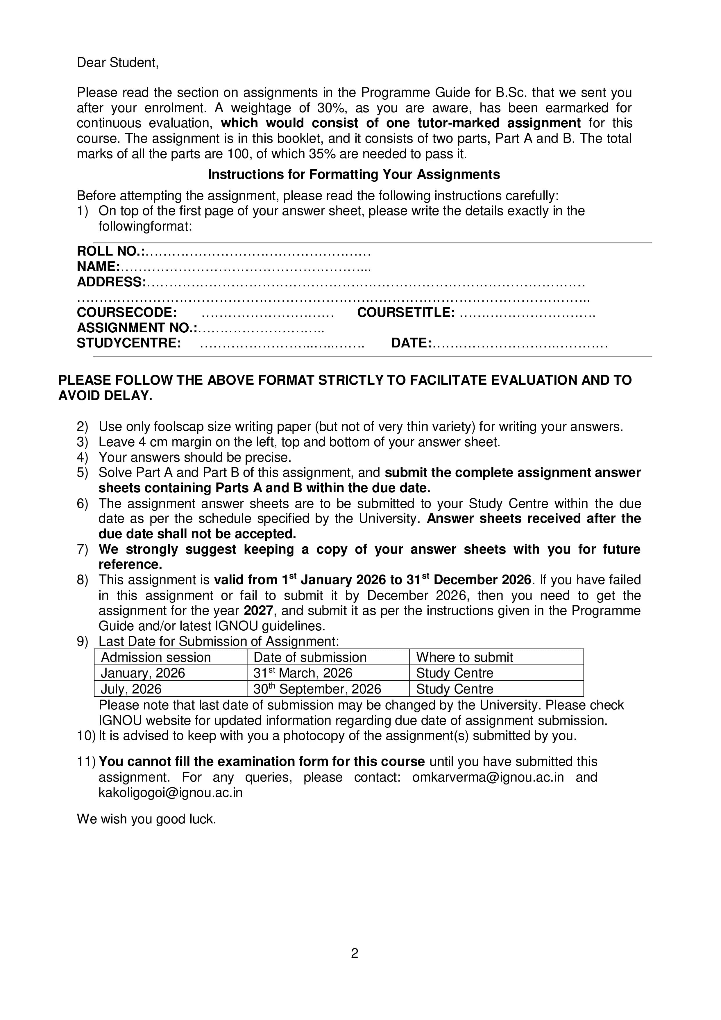 IGNOU BGYCT 137 Handwritten Hardcopy Assignment 2026-26 (English Medium)