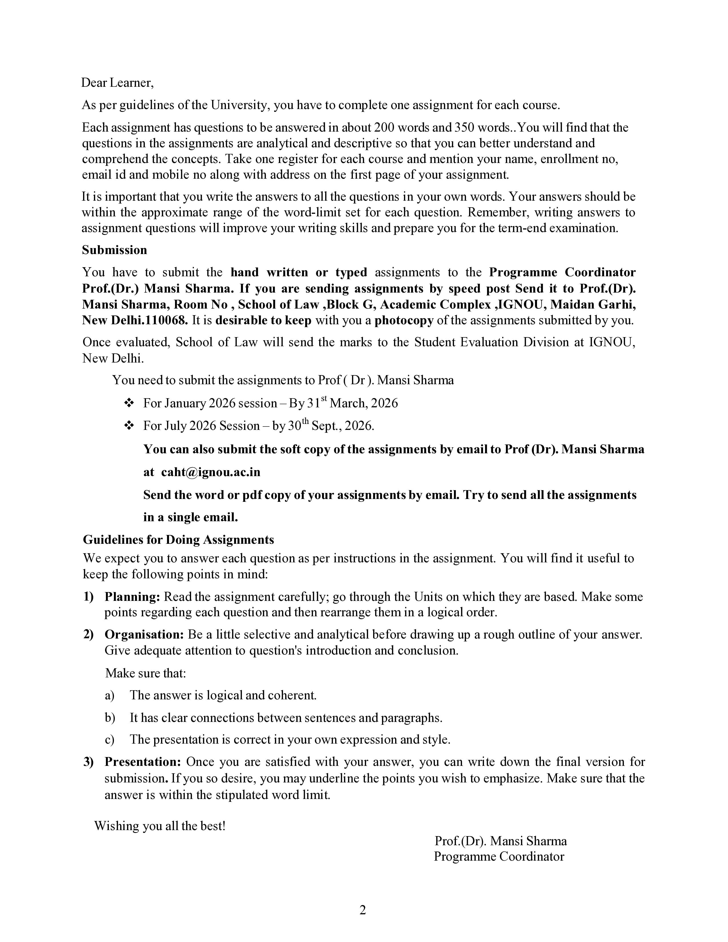 IGNOU BLE 033 Handwritten Hardcopy Assignment 2026-26 (English Medium)