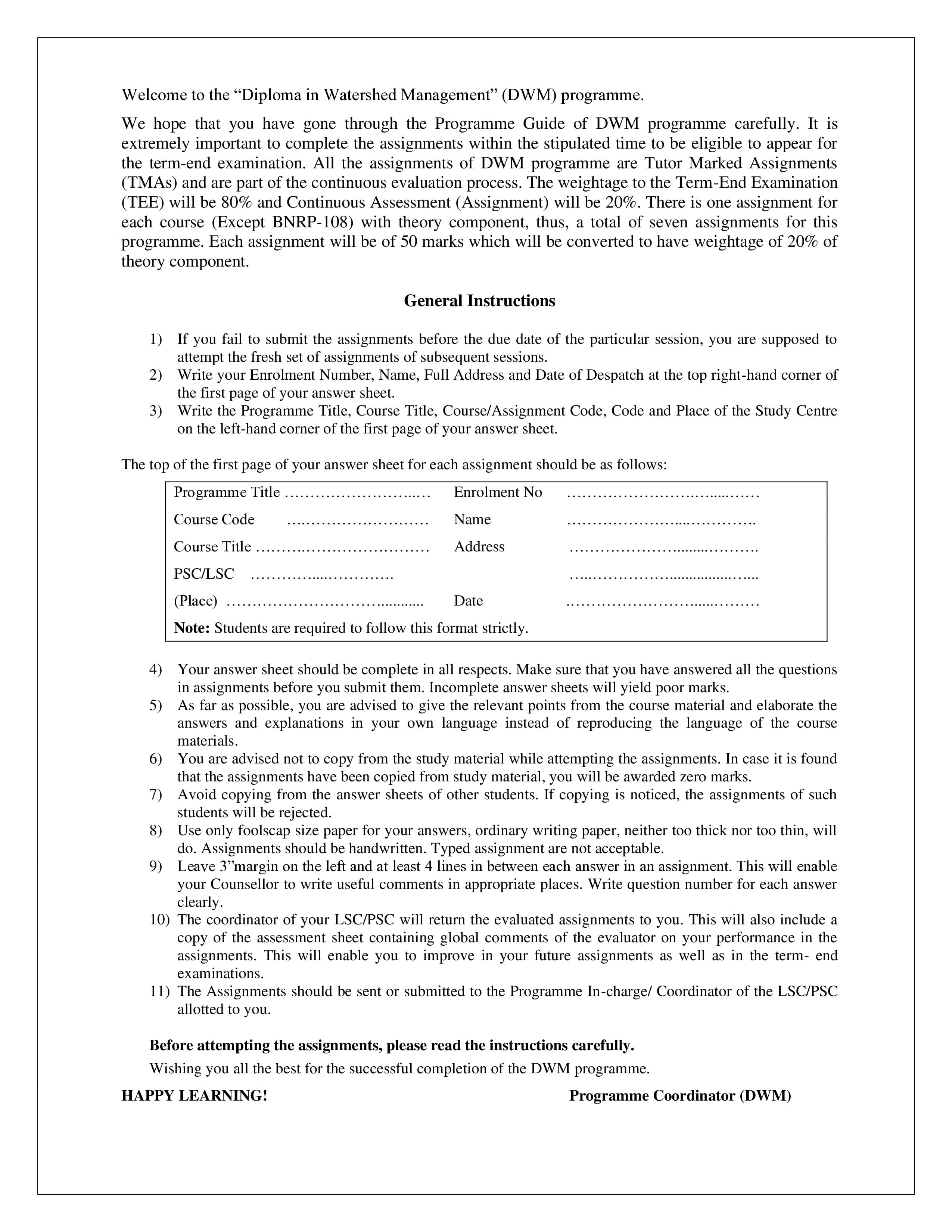 IGNOU BNRI 101 Handwritten Hardcopy Assignment 2025-2026 (English Medium)
