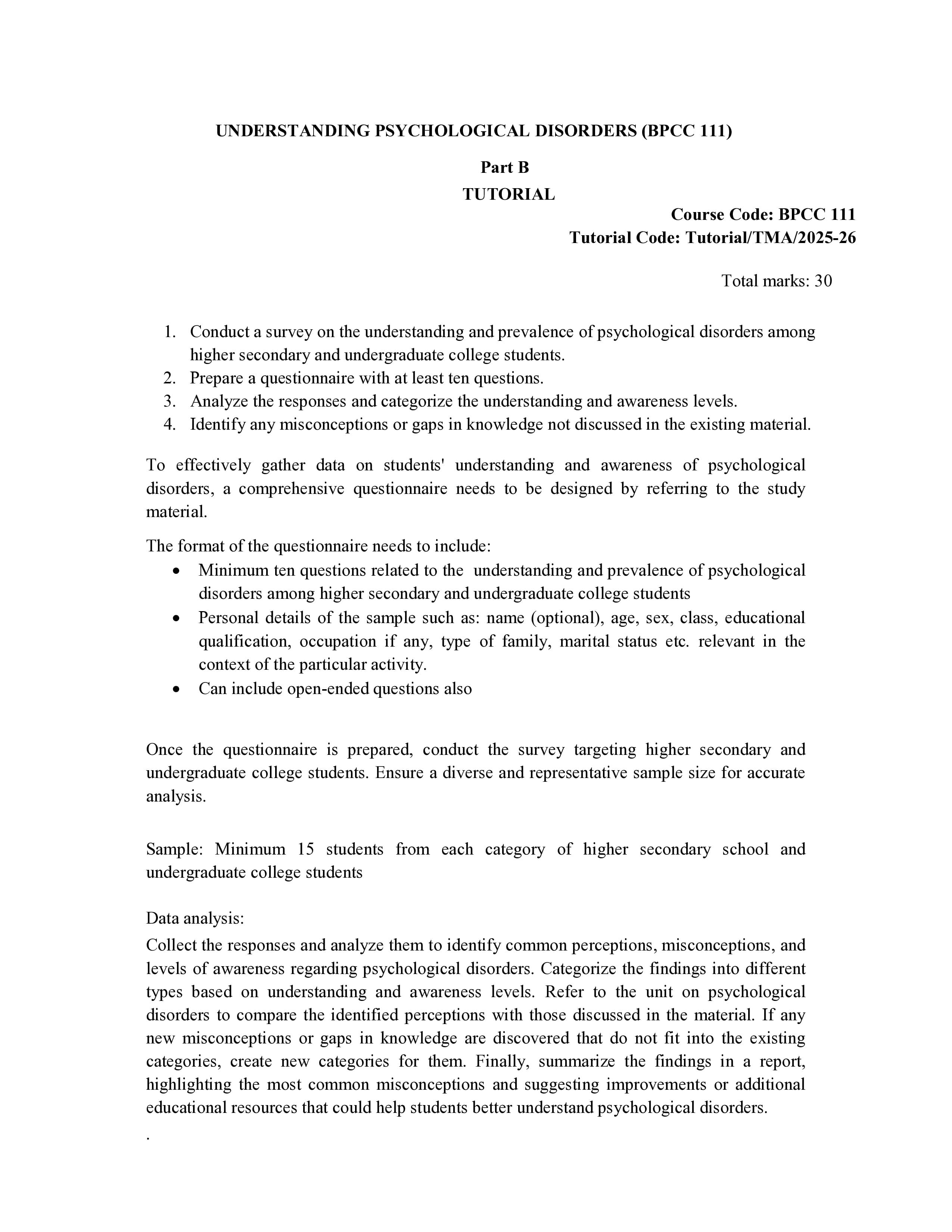 IGNOU BPCC 111 Handwritten Hardcopy Assignment 2025-2026 (English Medium)