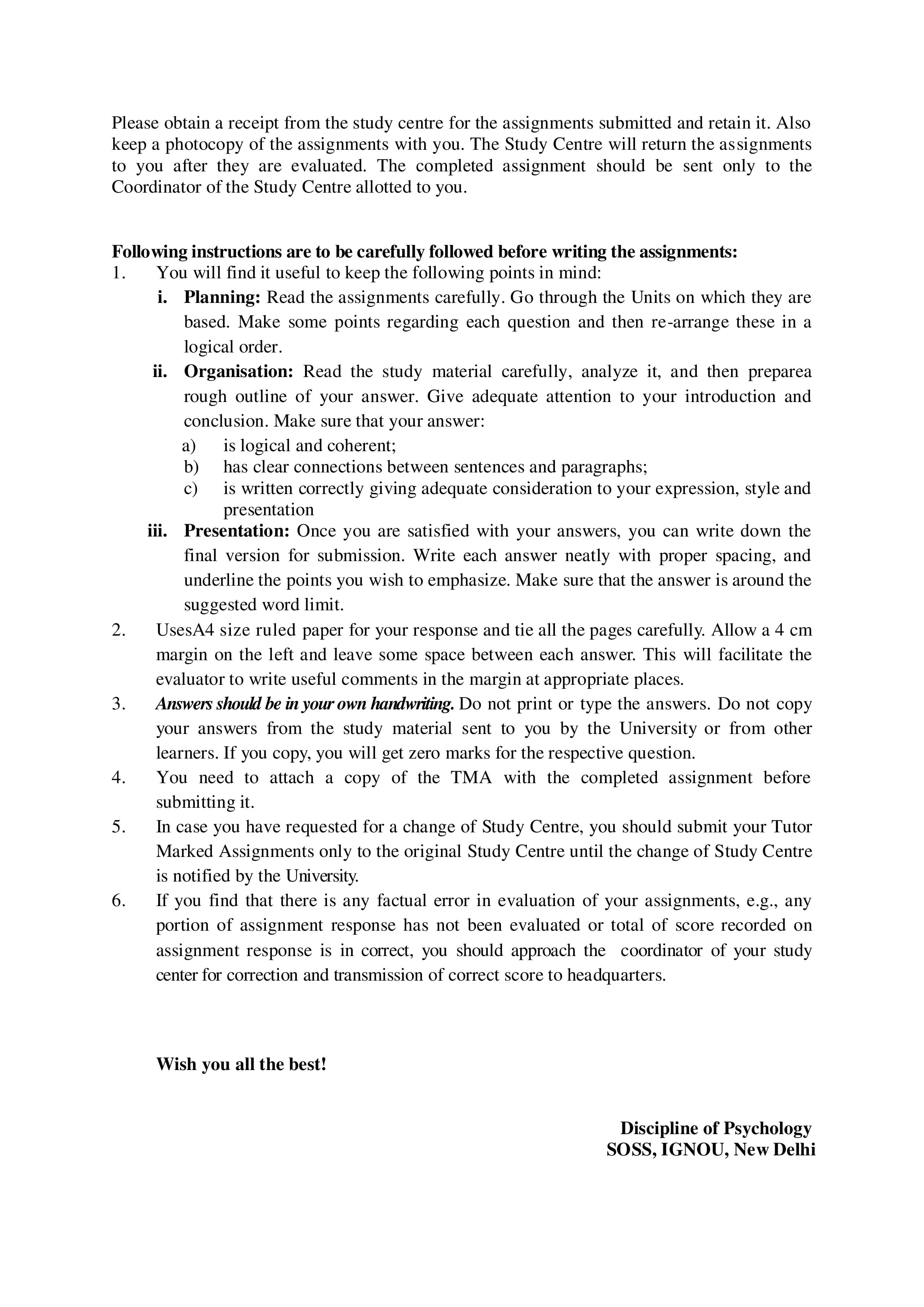 IGNOU BPCG 171 Handwritten Hardcopy Assignment 2025-2026 (English Medium)