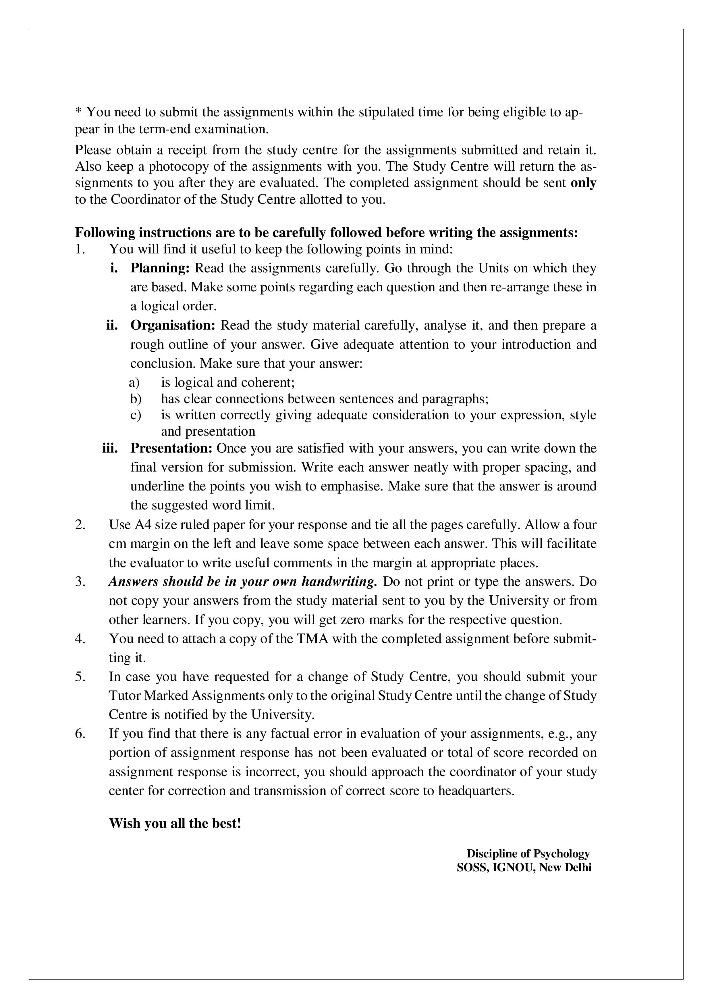 IGNOU BPCG 173 Handwritten Hardcopy Assignment 2025-2026 (English Medium)