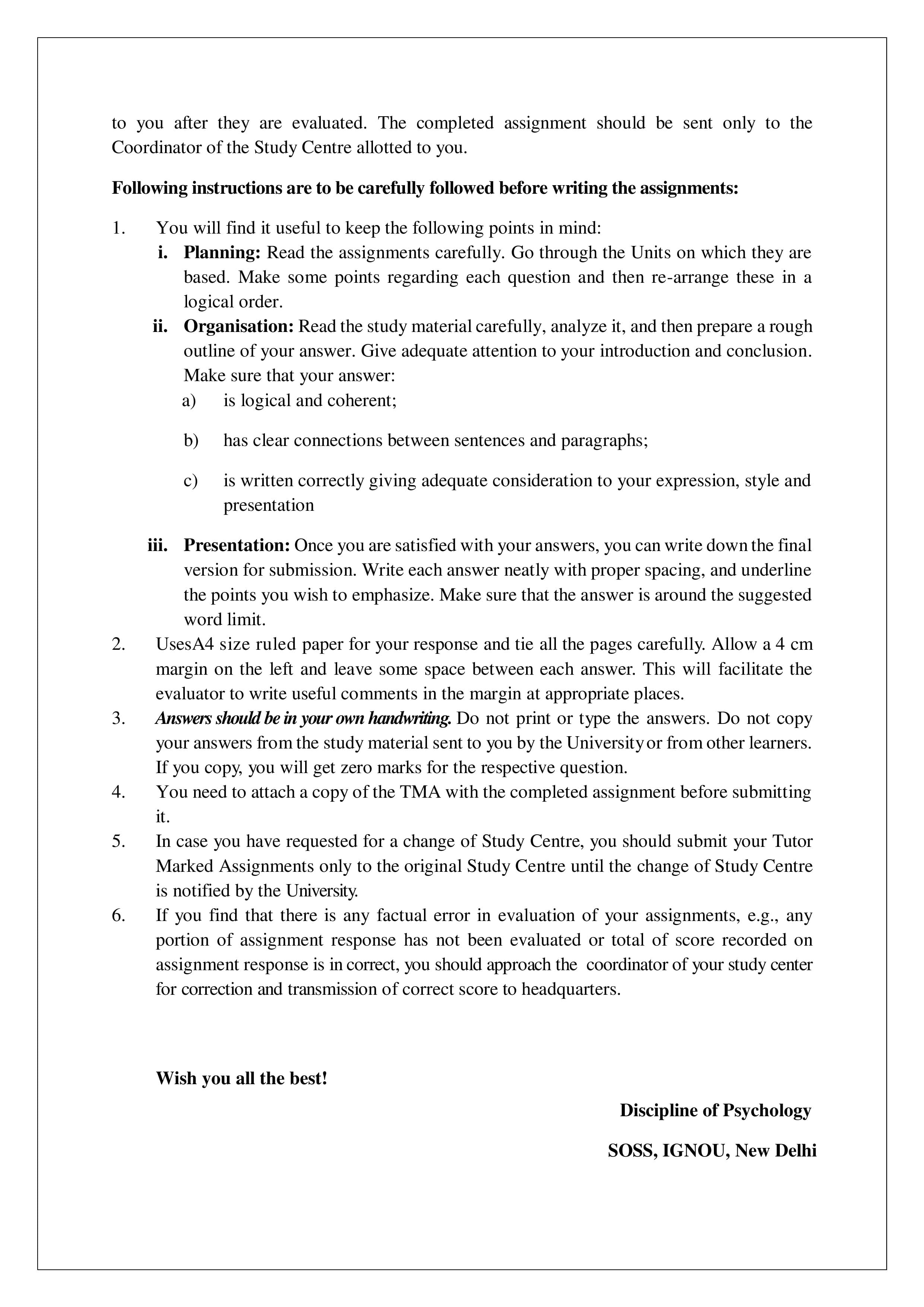 IGNOU BPCG 174 Handwritten Hardcopy Assignment 2025-2026 (English Medium)