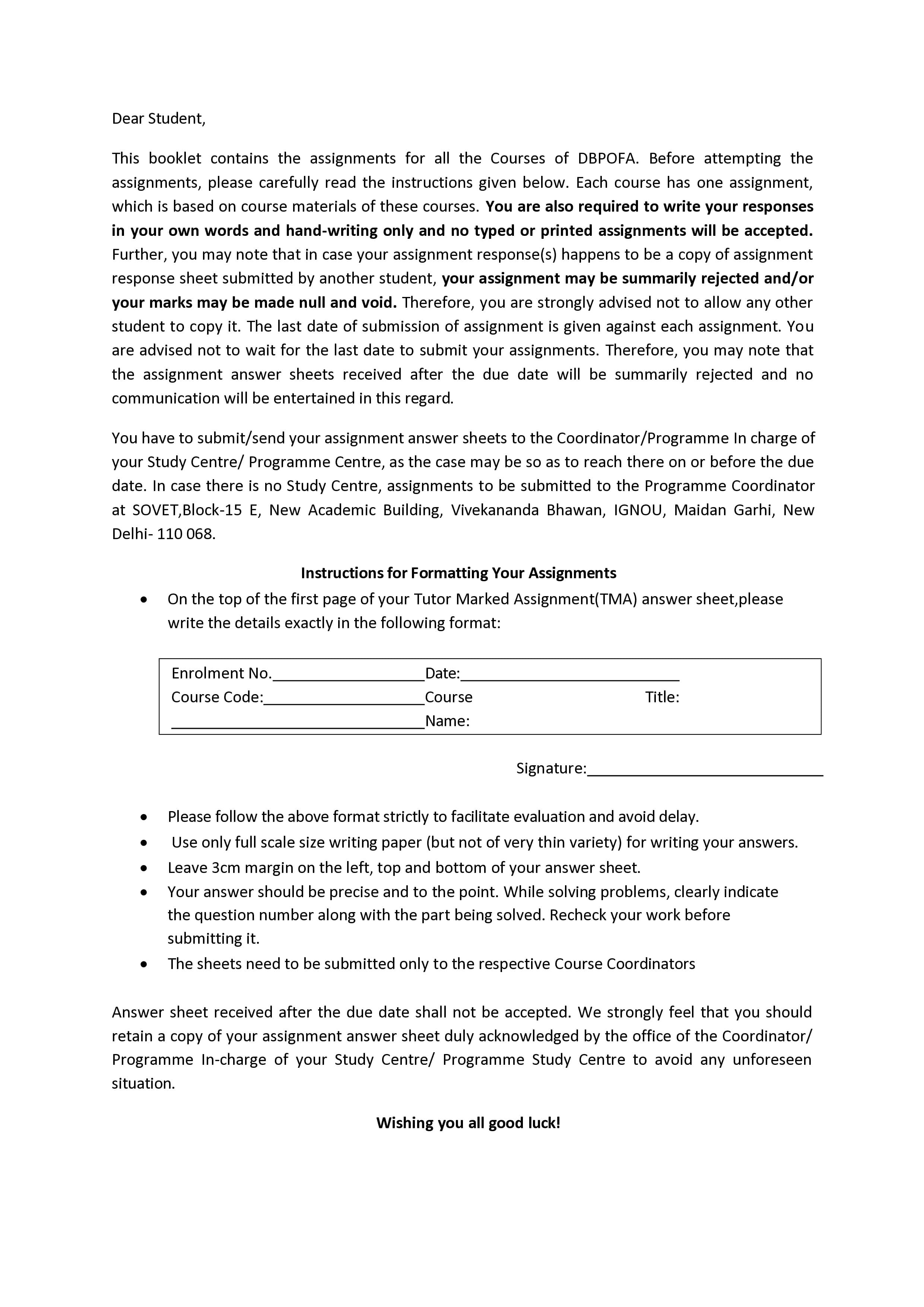 IGNOU BPOI 105 Handwritten Hardcopy Assignment 2026-26 (English Medium)