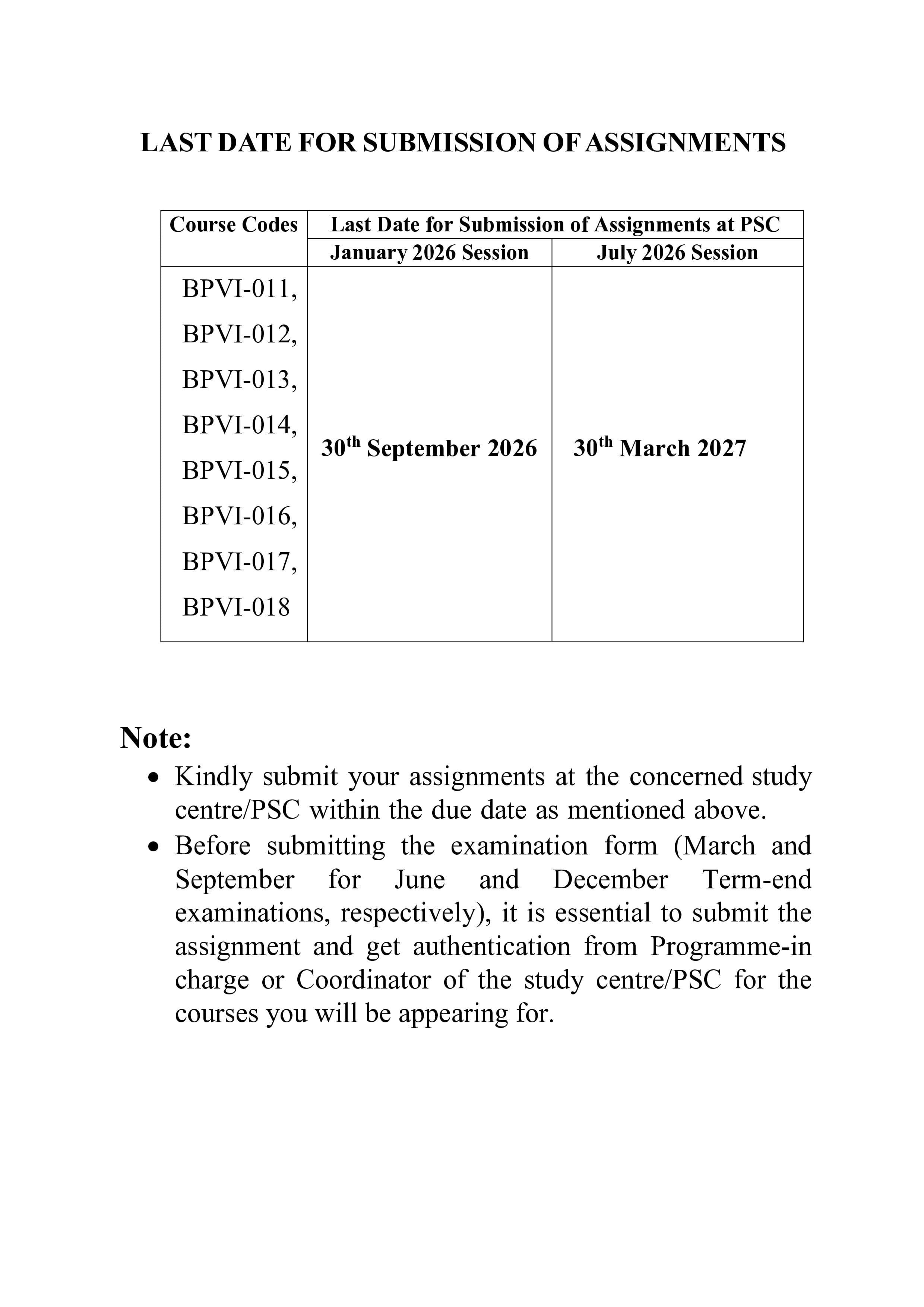 IGNOU BPVI 017 Handwritten Hardcopy Assignment 2026-26 (English Medium)