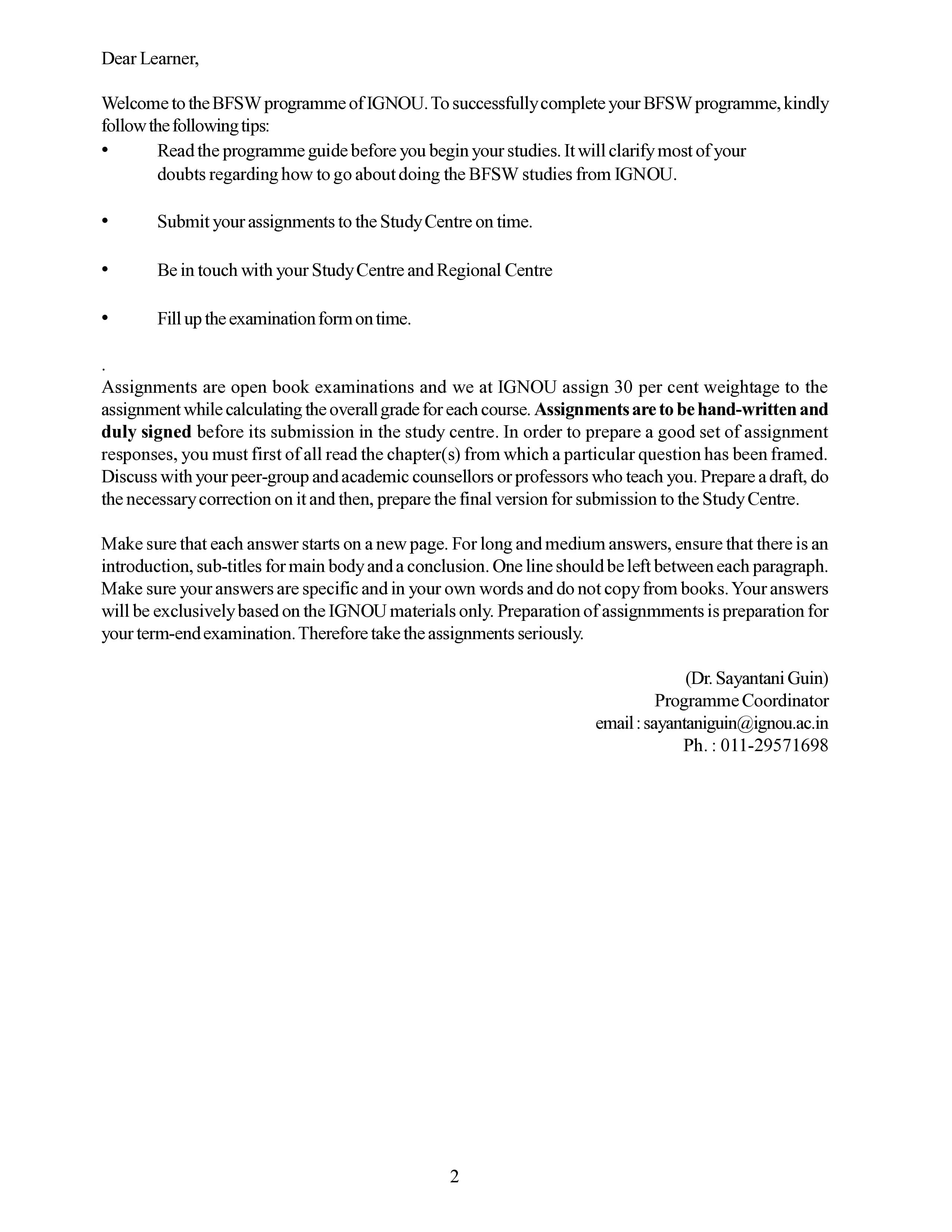 IGNOU BSW 124 Handwritten Hardcopy Assignment 2025-25 (English Medium)