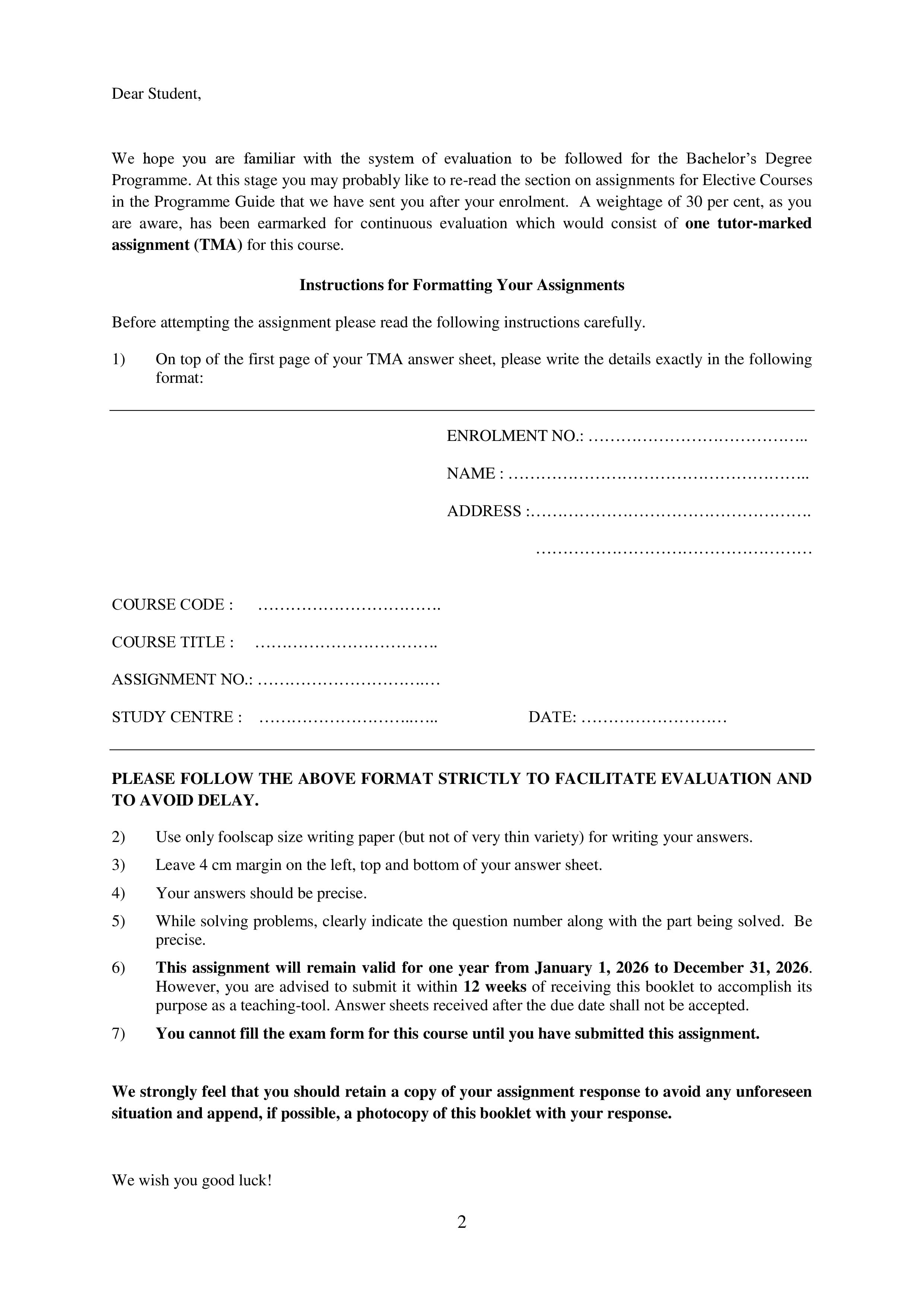 IGNOU LSE 009 Handwritten Hardcopy Assignment 2026-26 (English Medium)