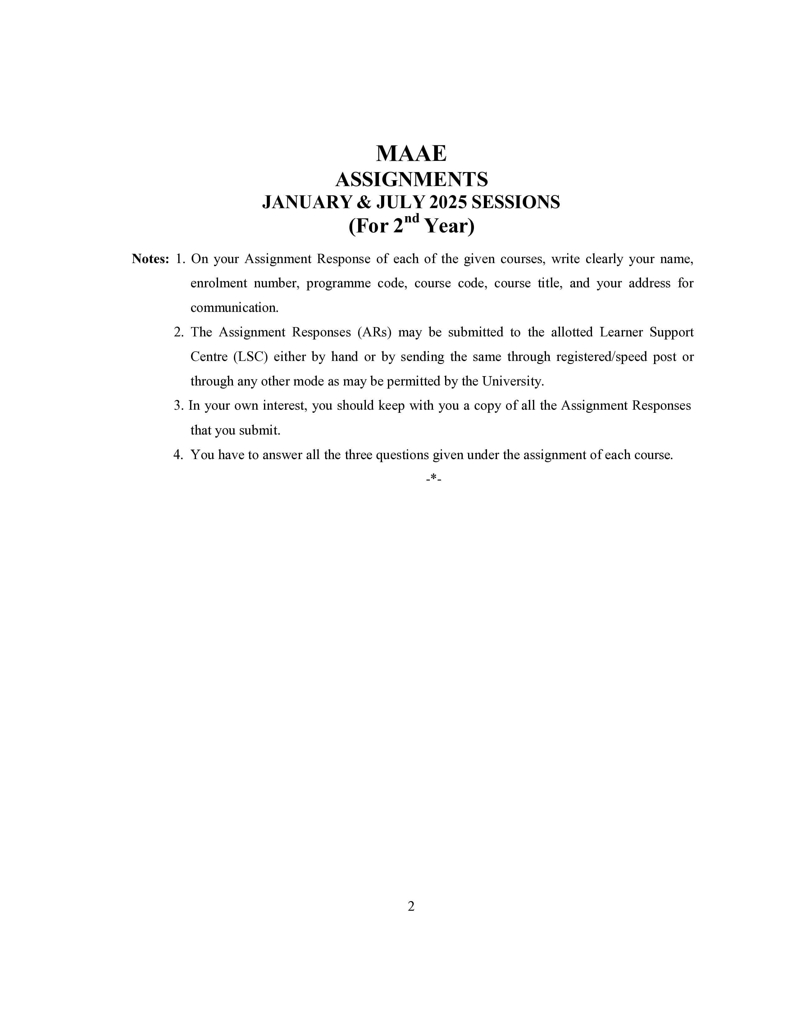 IGNOU MAEE 003 Handwritten Hardcopy Assignment 2025-25 (English Medium)