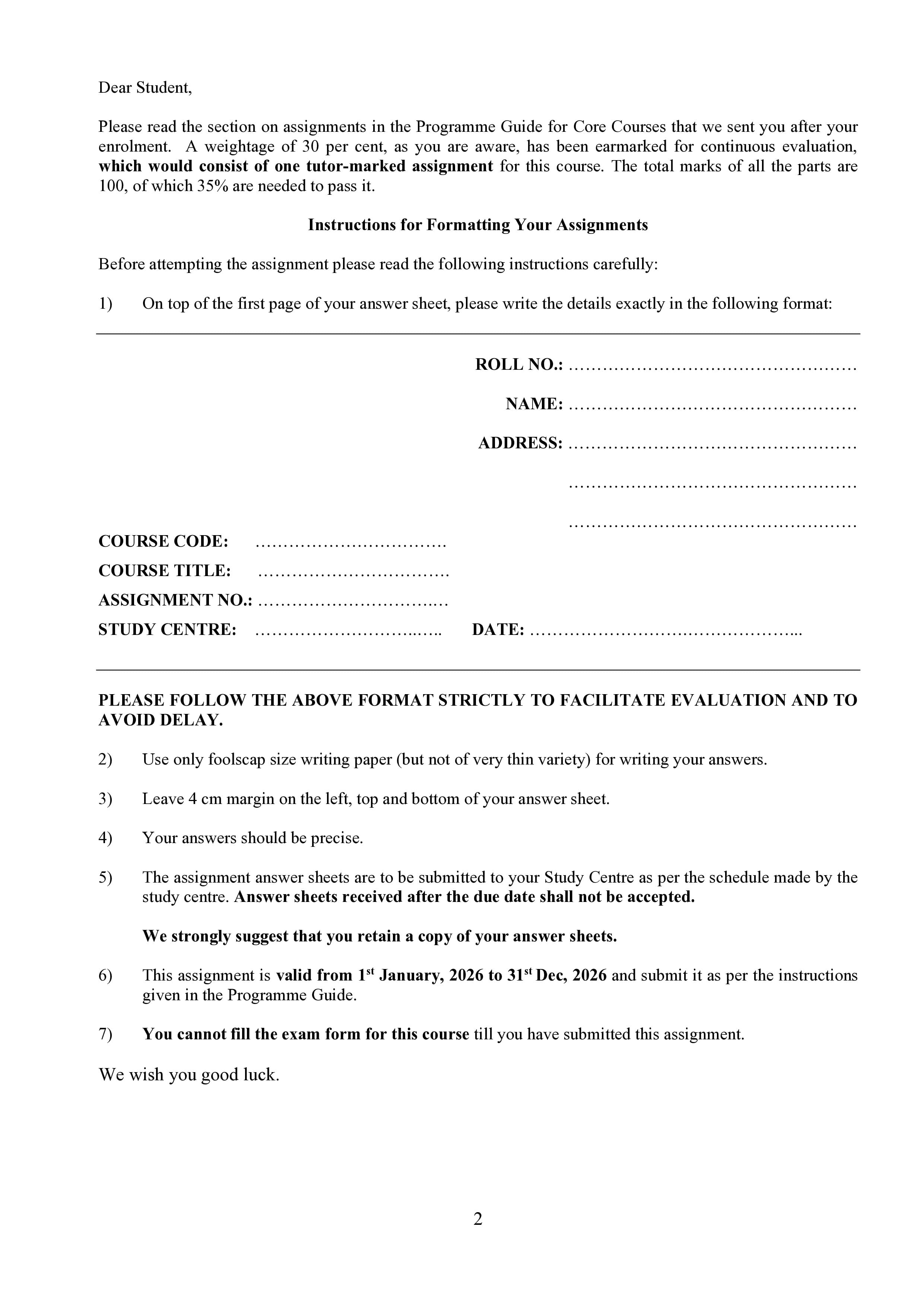 IGNOU MBC 001 Handwritten Hardcopy Assignment 2026-26 (English Medium)