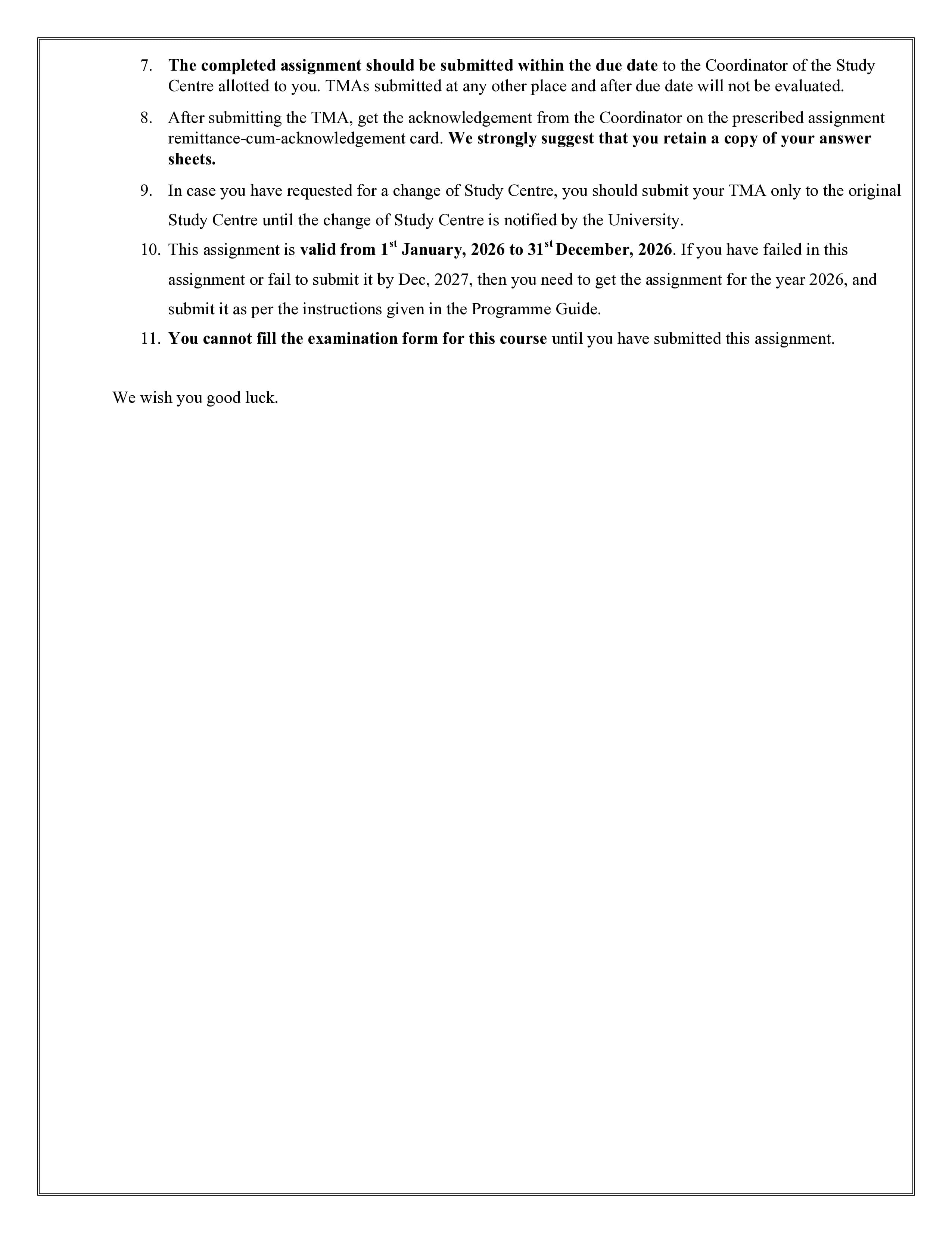 IGNOU MBC 002 Handwritten Hardcopy Assignment 2026-26 (English Medium)