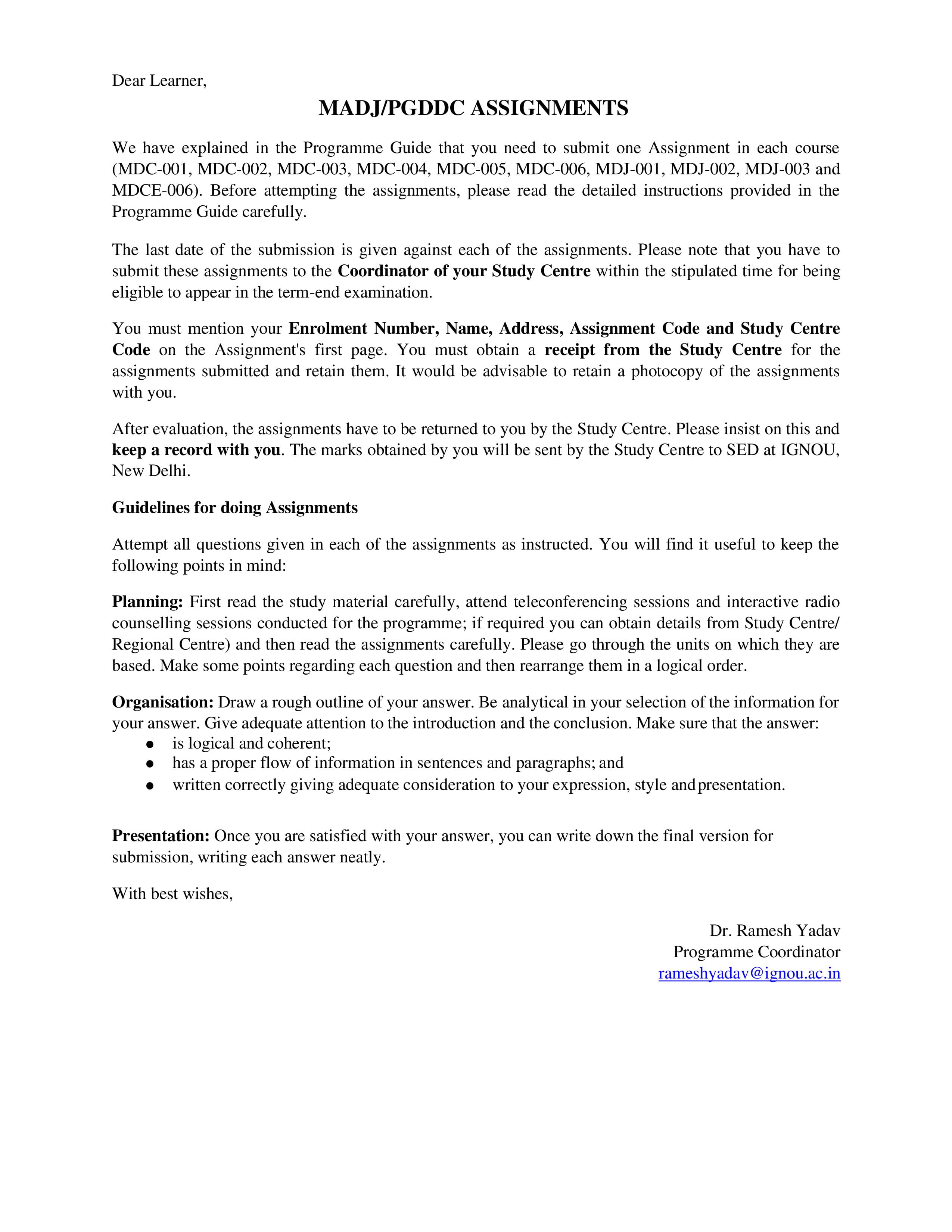 IGNOU MDCE 006 Handwritten Hardcopy Assignment 2026-26 (English Medium)