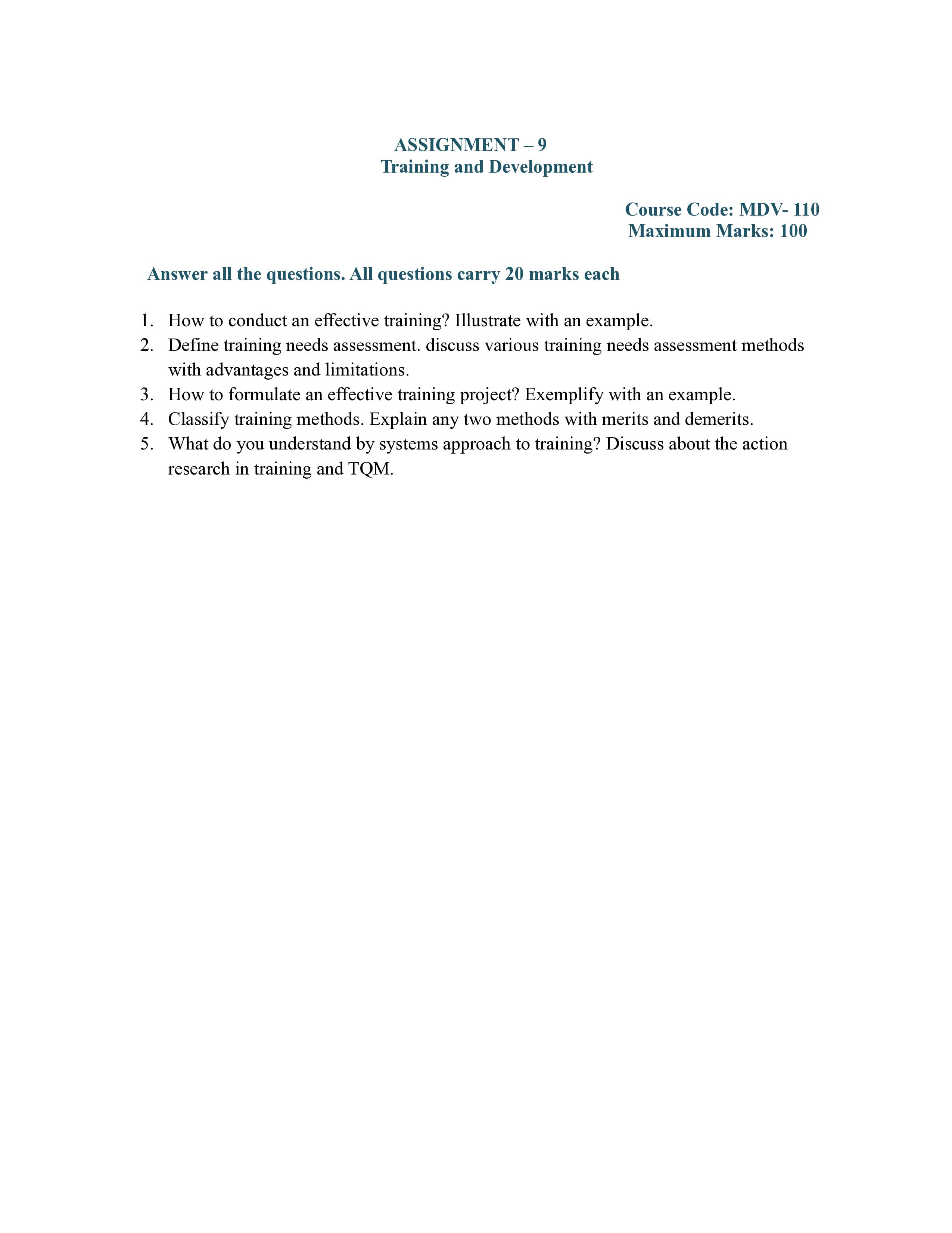 IGNOU MDV 110 Handwritten Hardcopy Assignment 2025-2026 (English Medium)