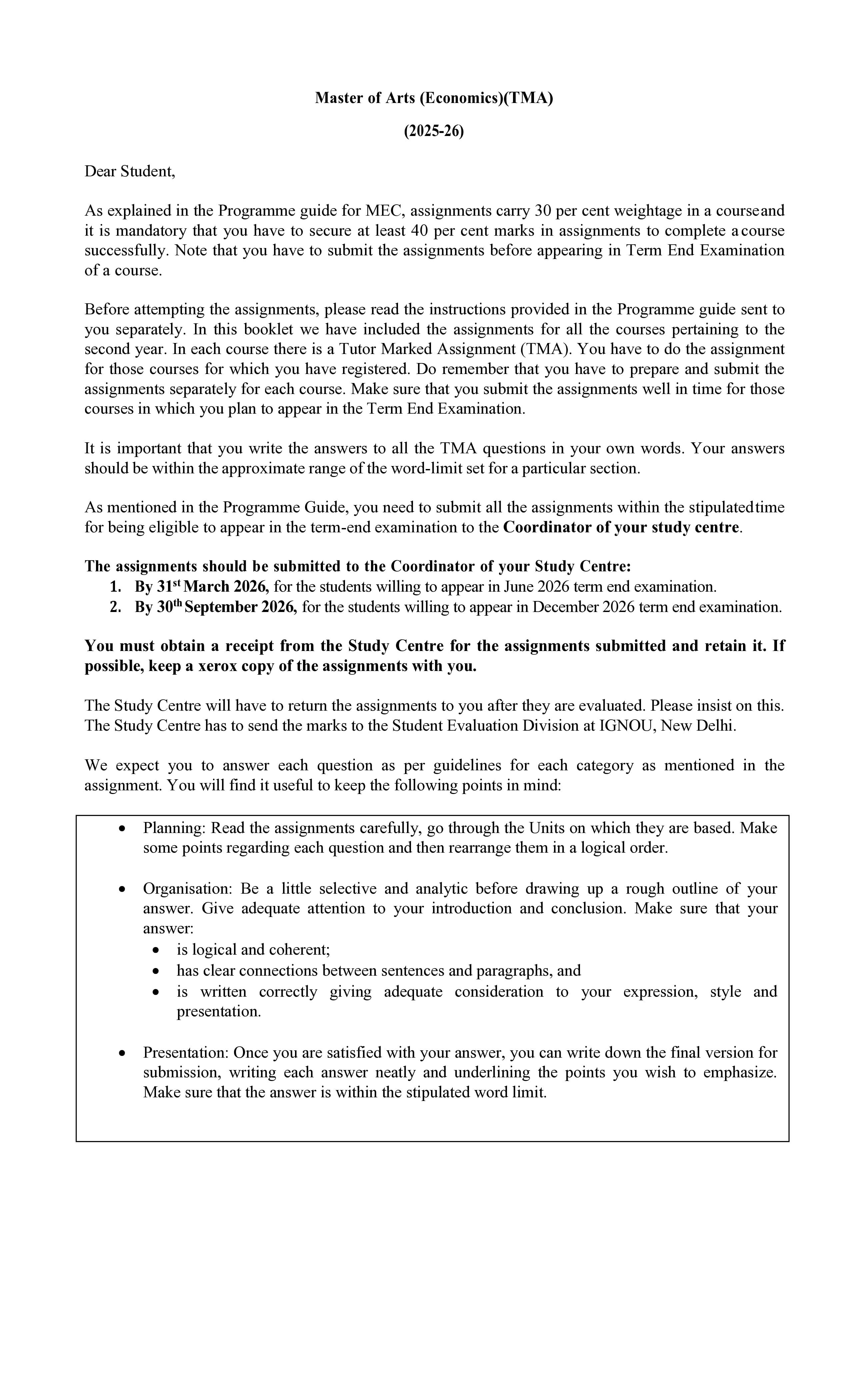 IGNOU MEC 008 Handwritten Hardcopy Assignment 2025-2026 (English Medium)