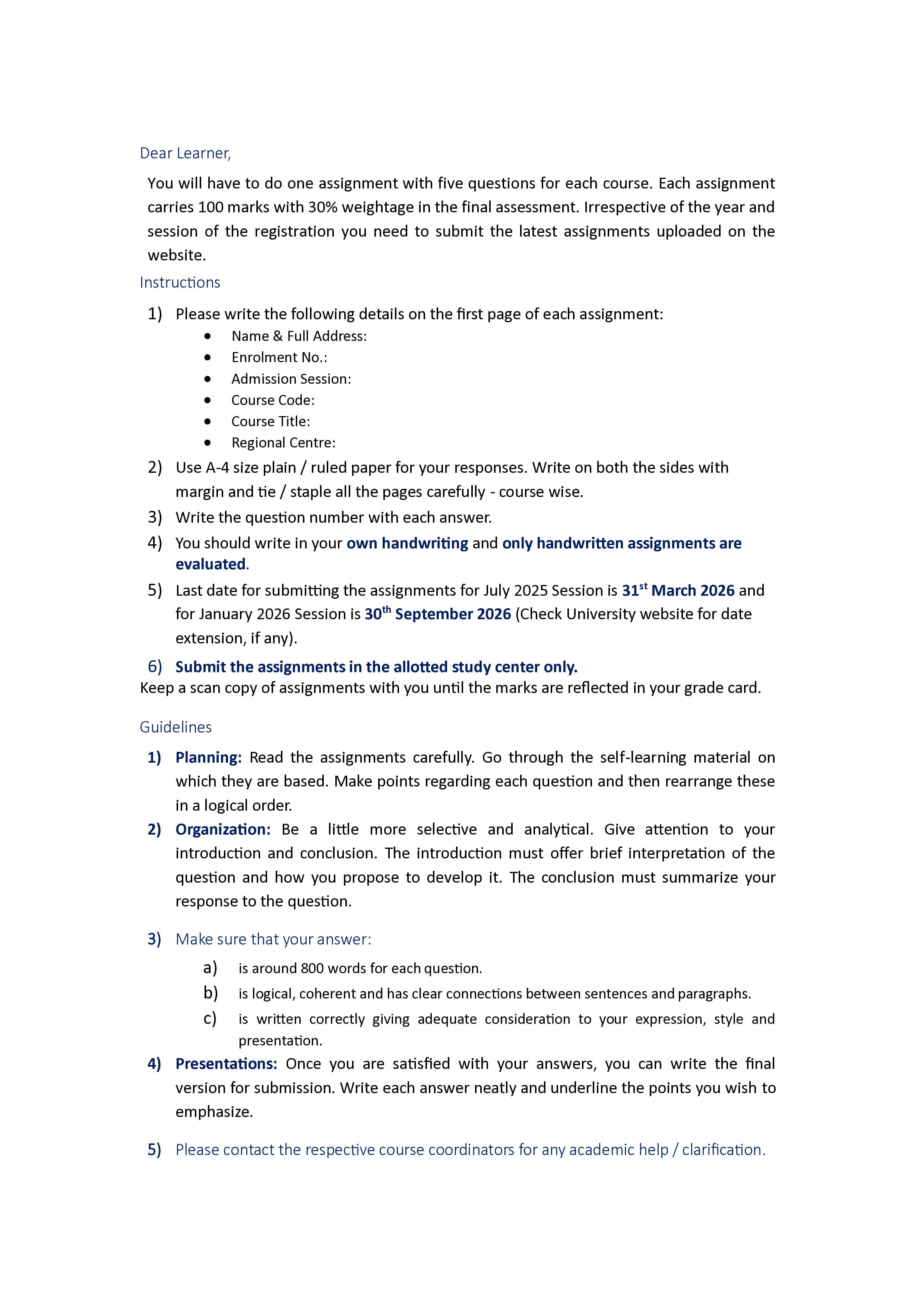 IGNOU MEDS 048 Handwritten Hardcopy Assignment 2025-2026 (English Medium)