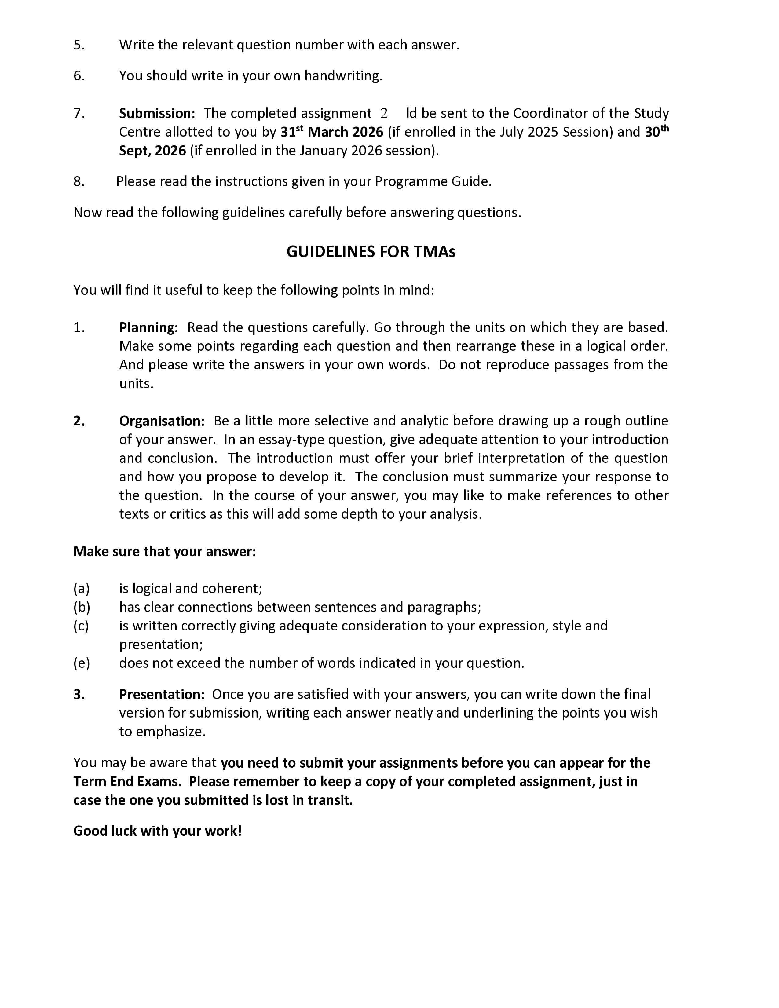 IGNOU MEG 010 Handwritten Hardcopy Assignment 2025-2026 (English Medium)