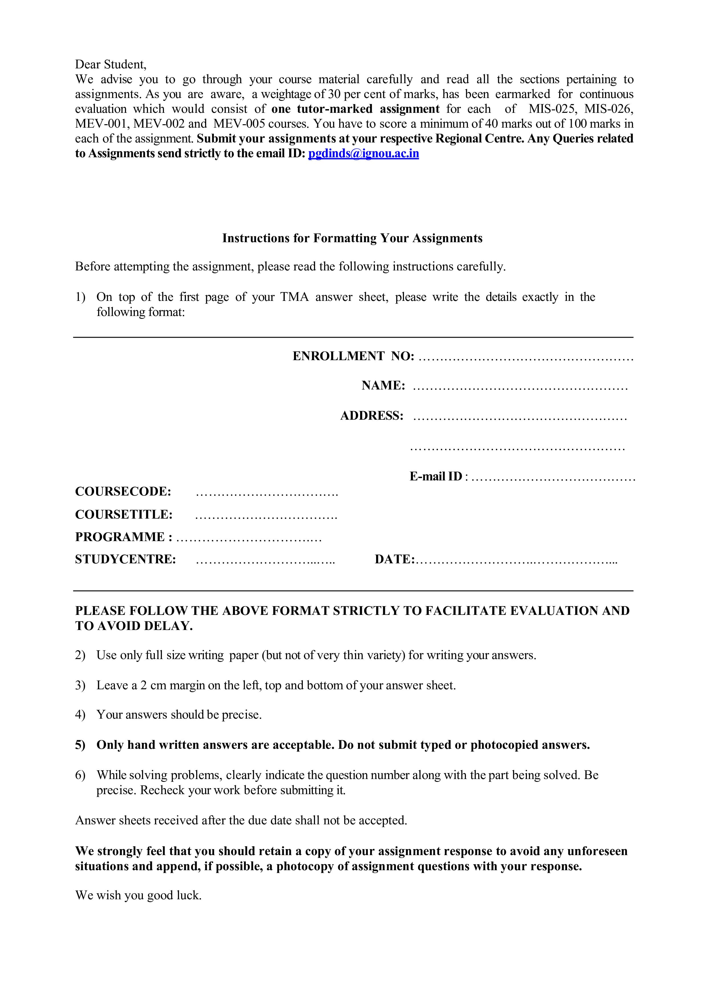 IGNOU MEV 005 Handwritten Hardcopy Assignment 2025-25 (English Medium)