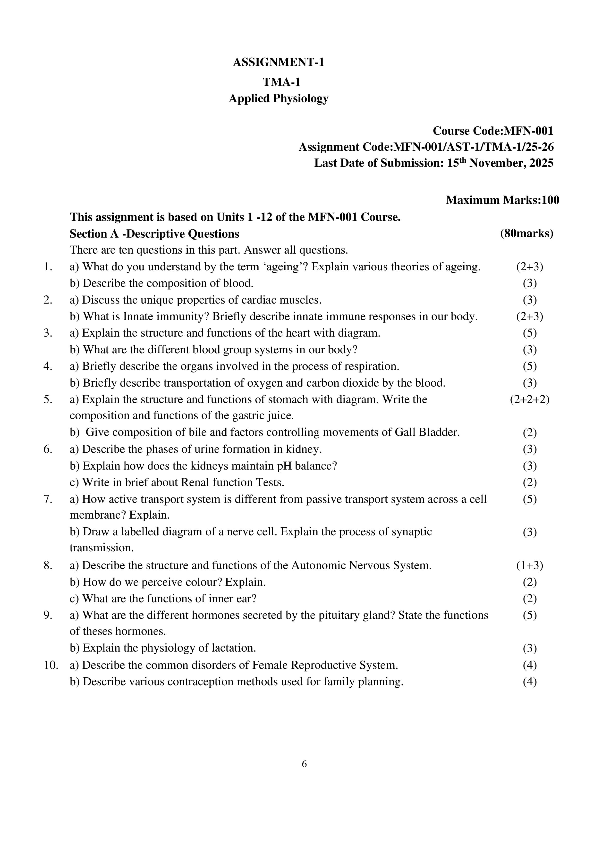 IGNOU MFN 001 Handwritten Hardcopy Assignment 2025-25 (English Medium)