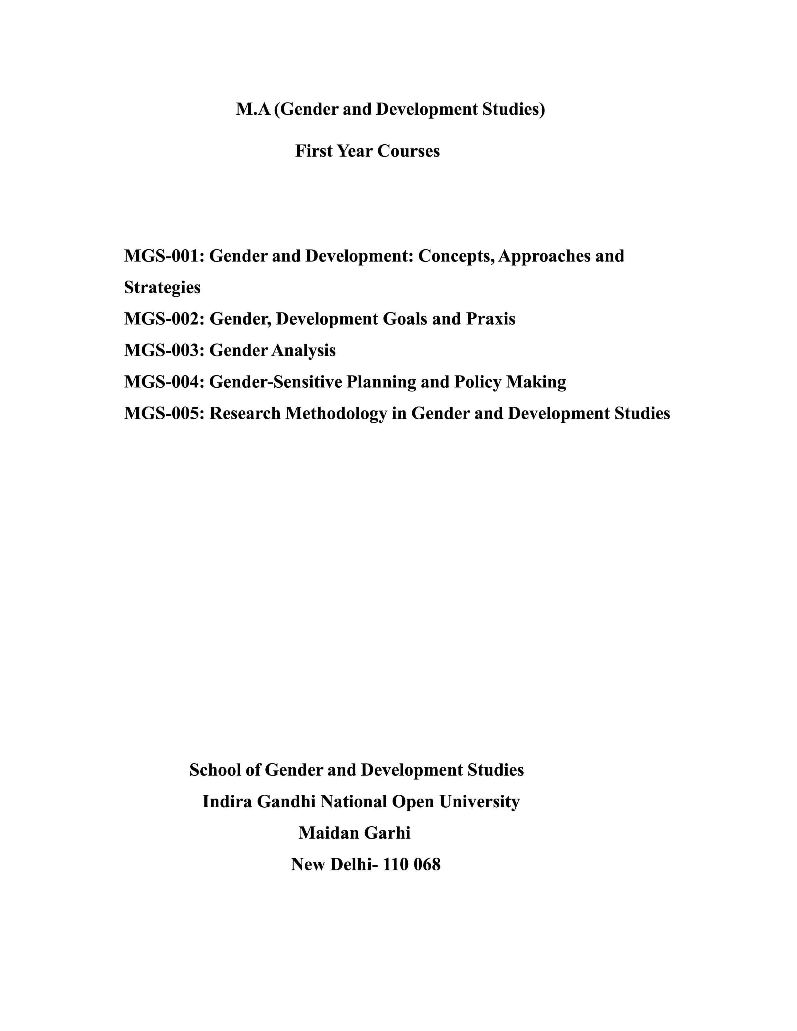 IGNOU MGS 001 Handwritten Hardcopy Assignment 2025-2026 (English Medium)