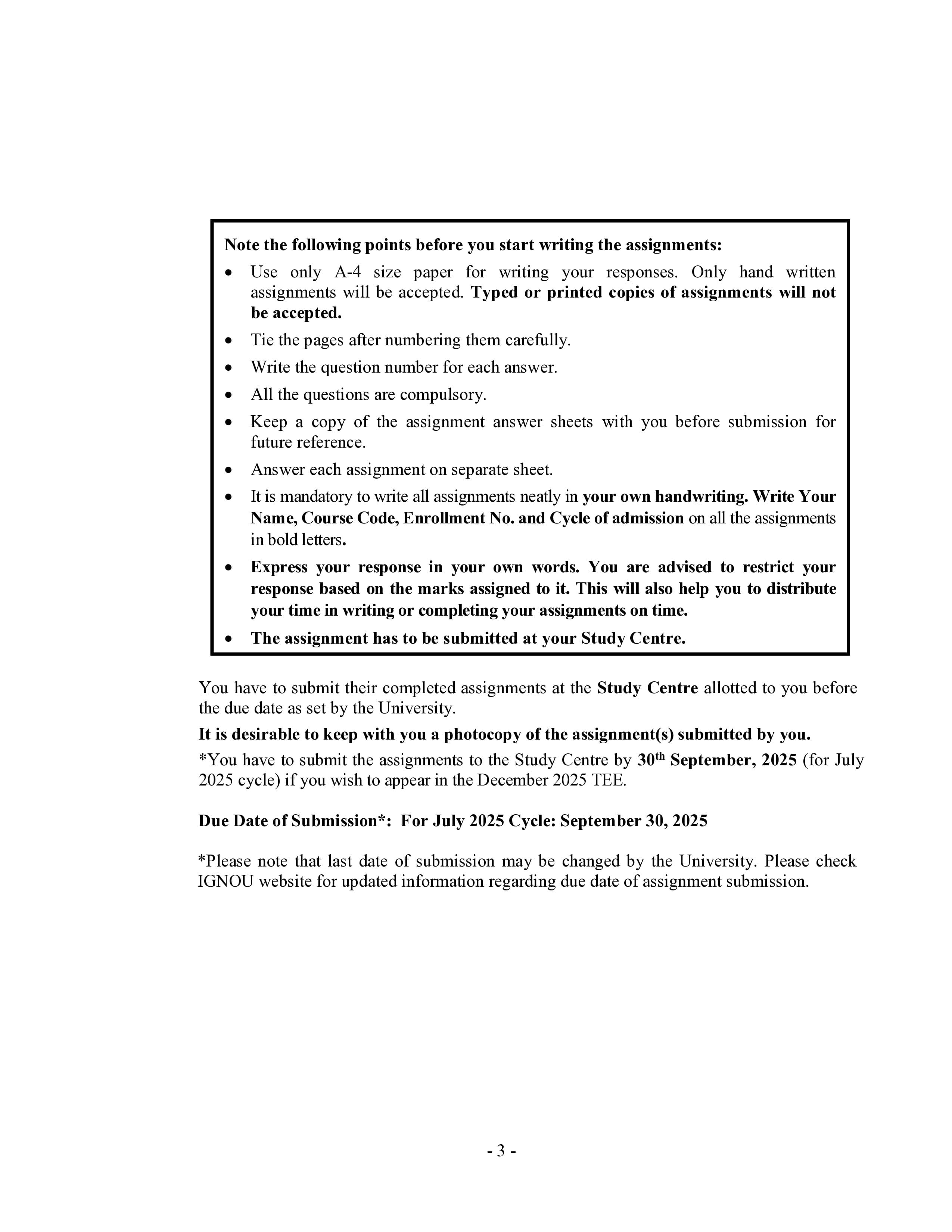 IGNOU MGY 007 Handwritten Hardcopy Assignment 2025-25 (English Medium)