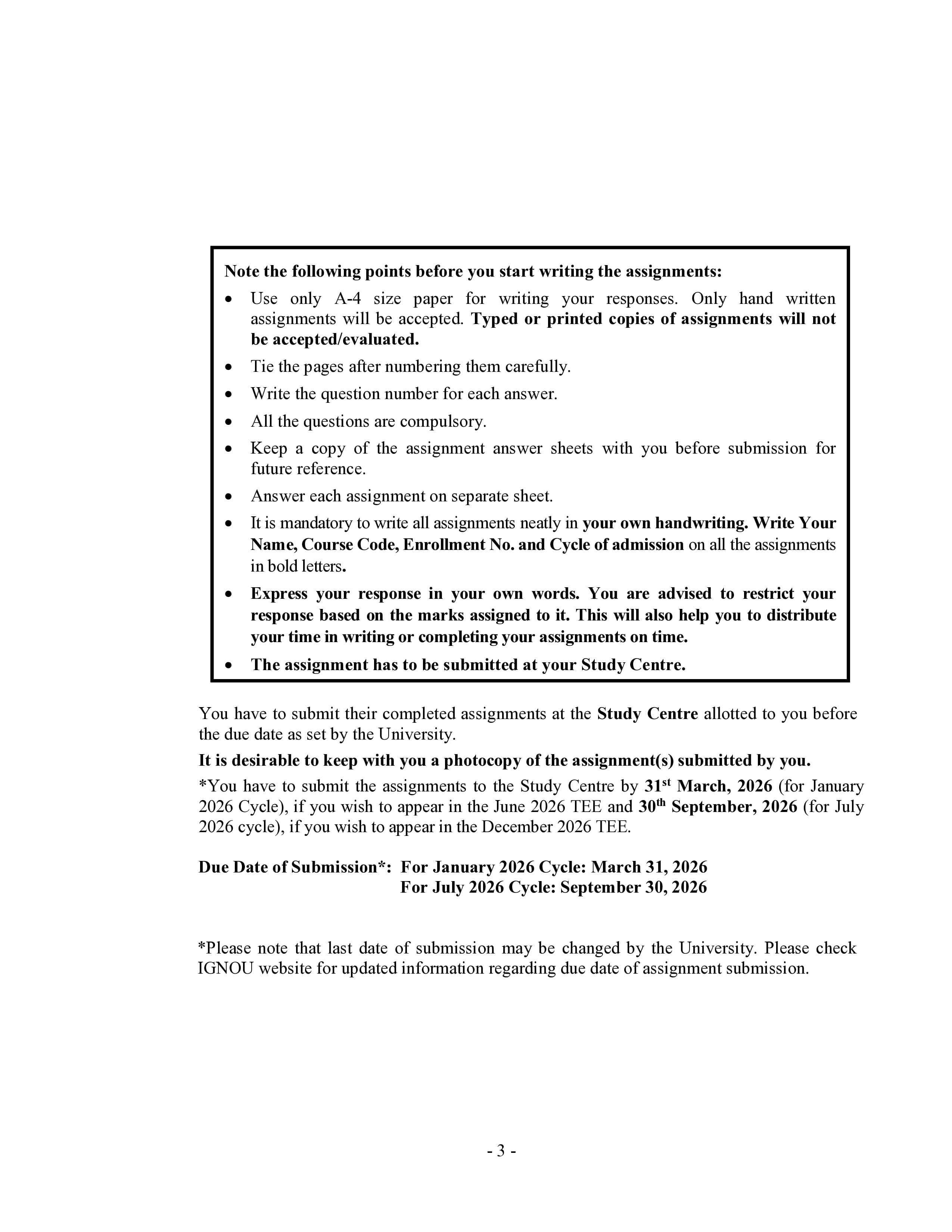 IGNOU MGY 007 Handwritten Hardcopy Assignment 2026-26 (English Medium)