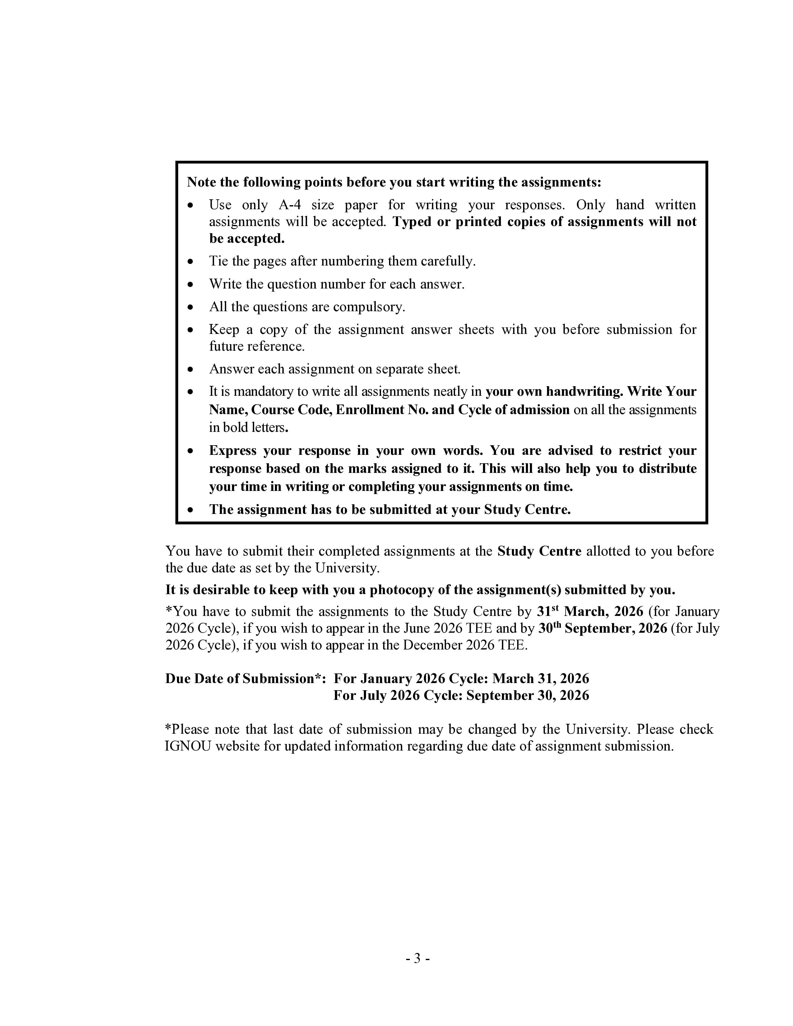 IGNOU MGYE 041 Handwritten Hardcopy Assignment 2026-26 (English Medium)