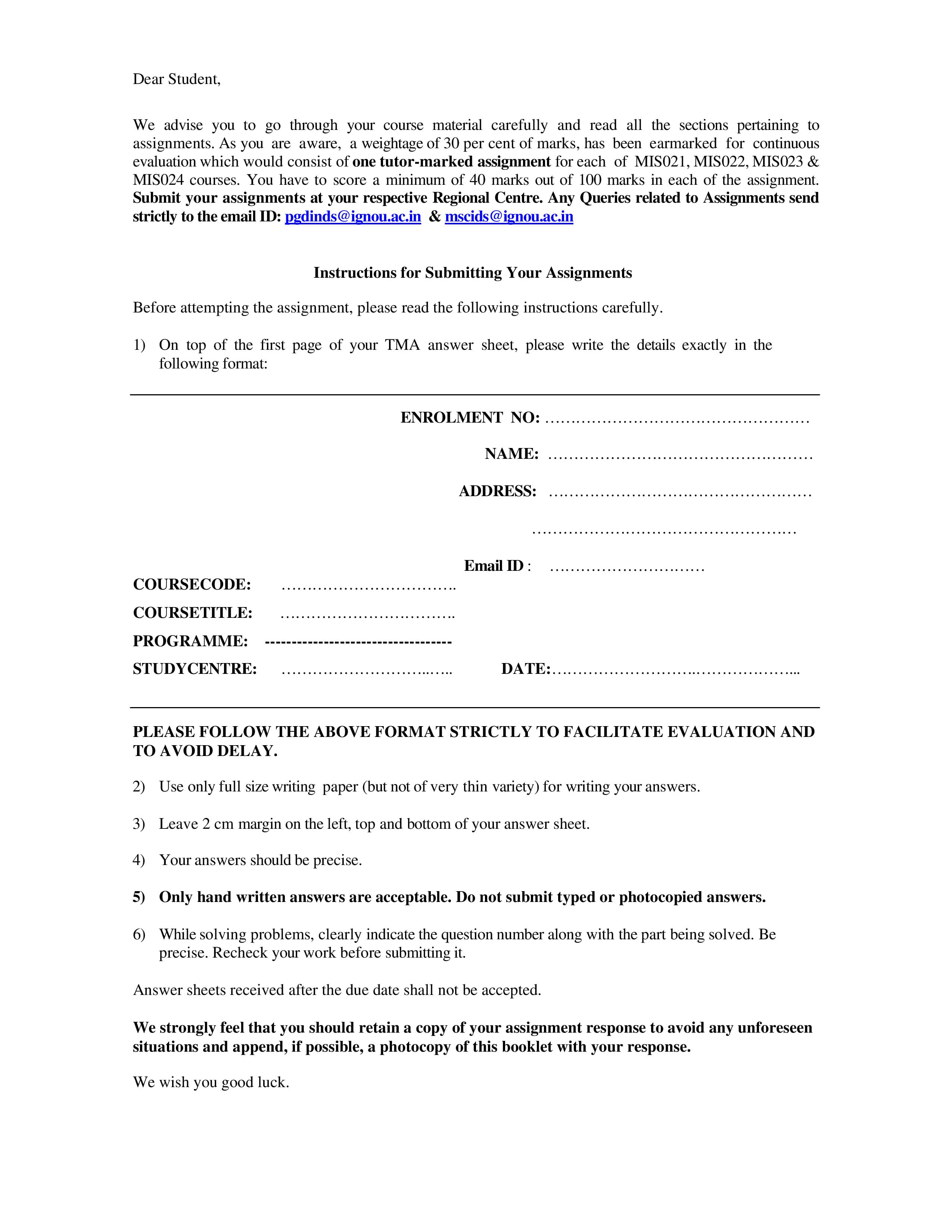 IGNOU MIS 021 Handwritten Hardcopy Assignment 2026-26 (English Medium)