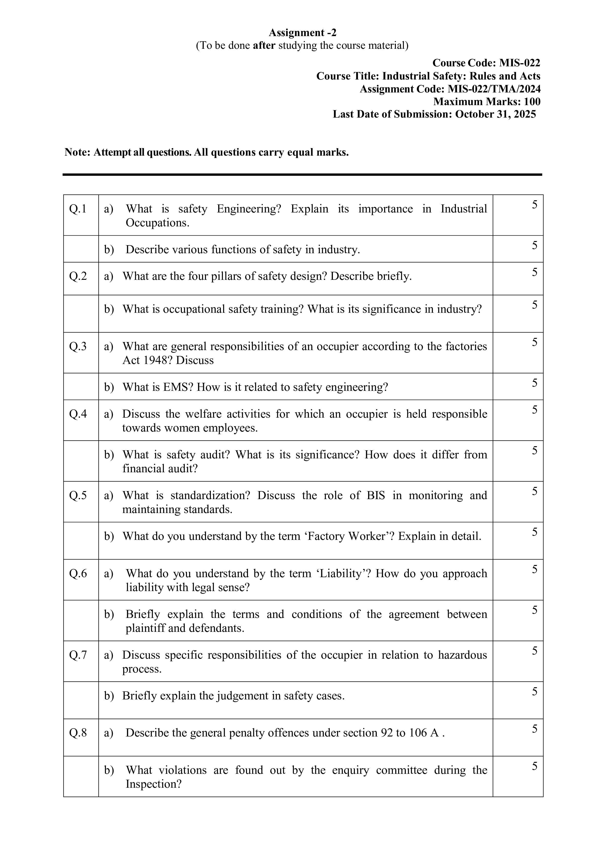 IGNOU MIS 022 Handwritten Hardcopy Assignment 2025-25 (English Medium)