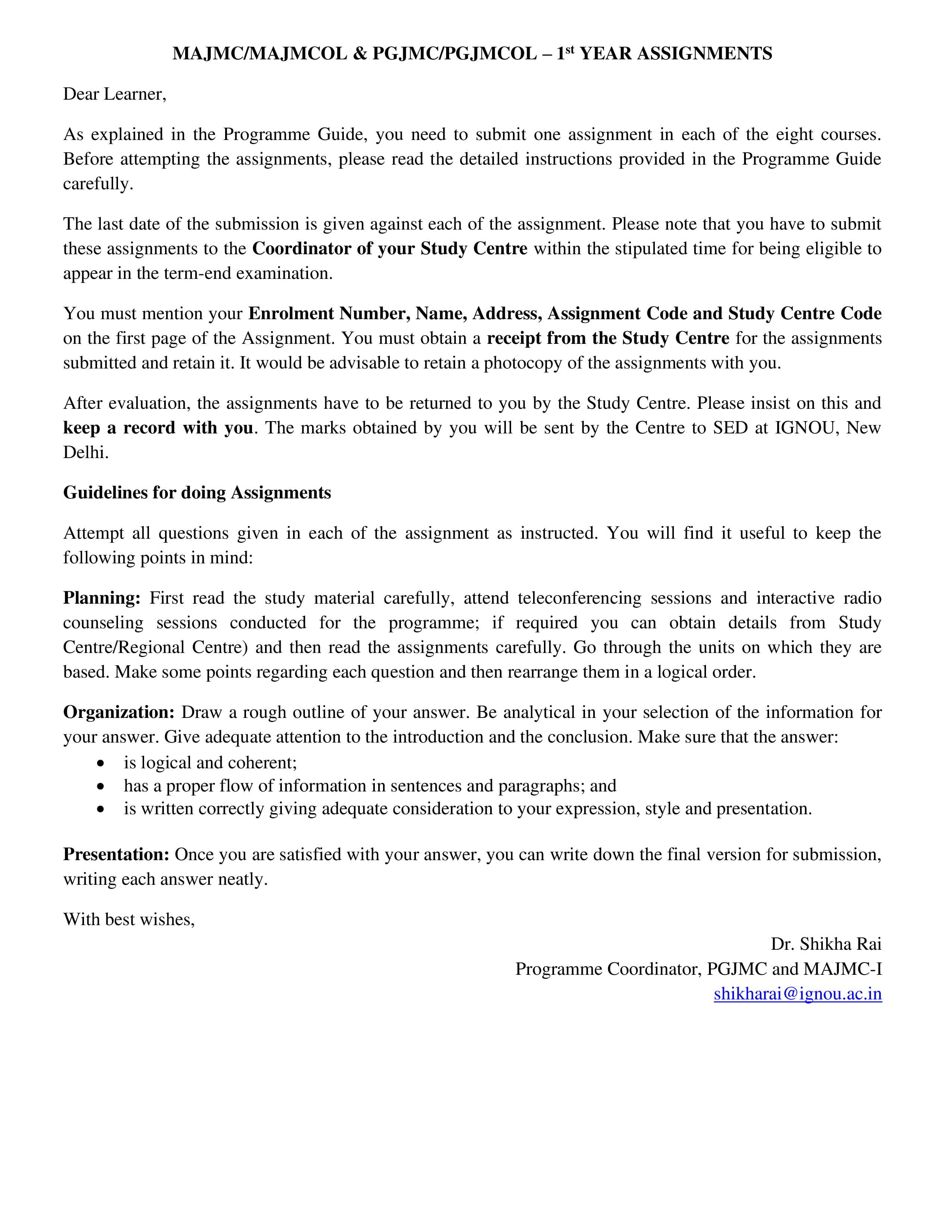 IGNOU MJM 124 Handwritten Hardcopy Assignment 2026-26 (English Medium)