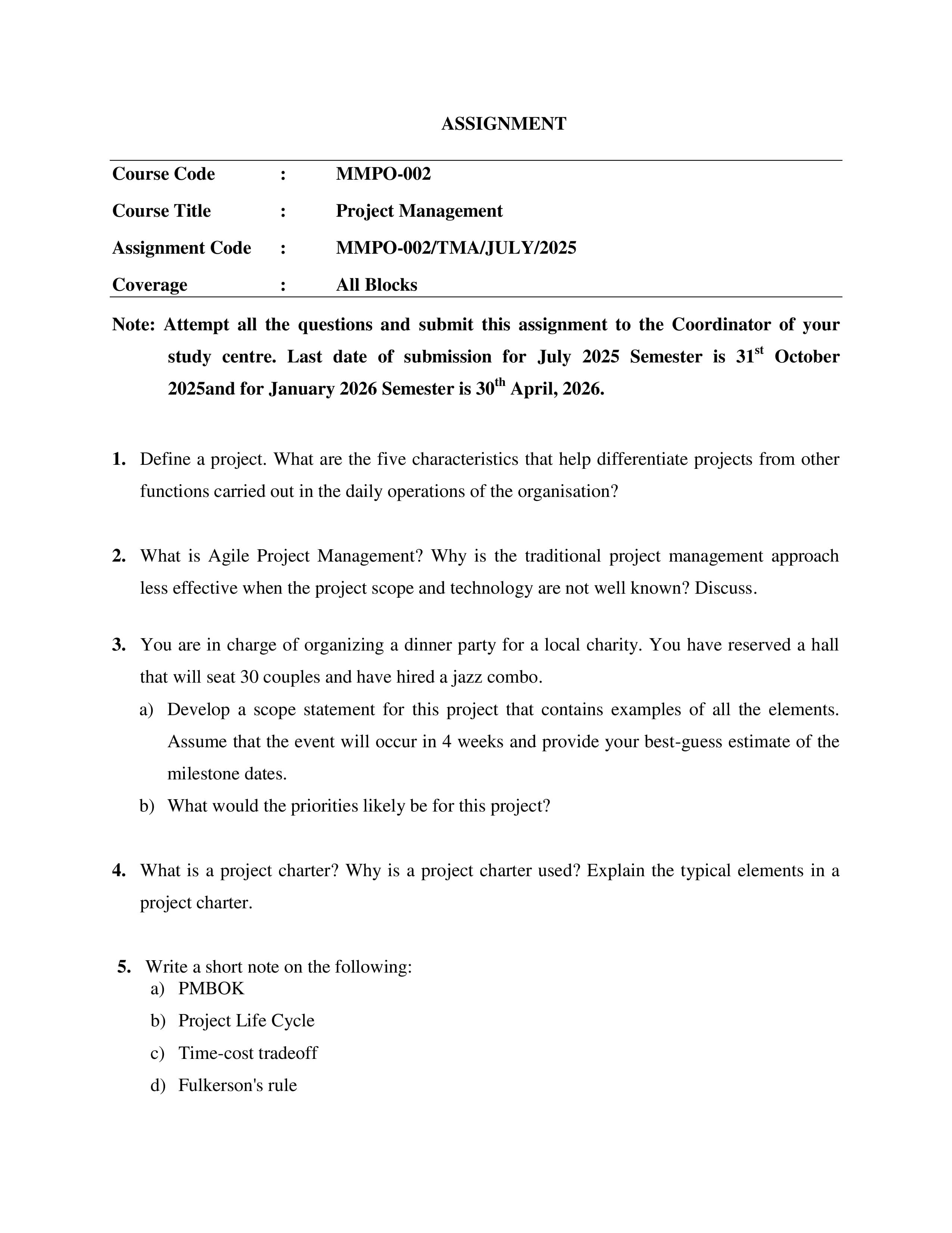 IGNOU MMPO 002 Handwritten Hardcopy Assignment 2025-2026 (English Medium)