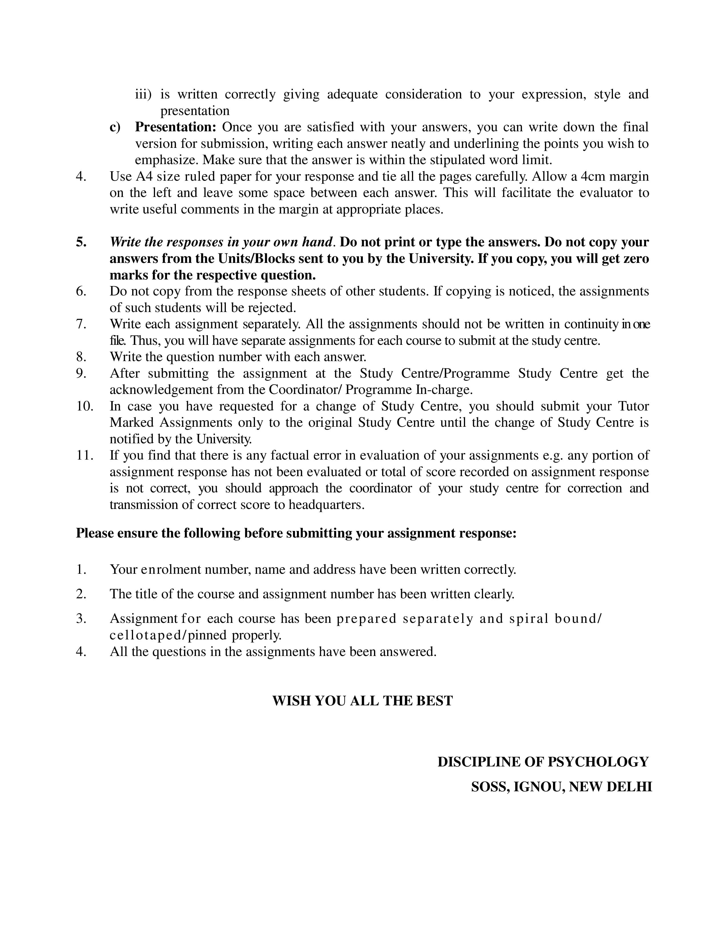 IGNOU MPC 002 Handwritten Hardcopy Assignment 2025-2026 (English Medium)