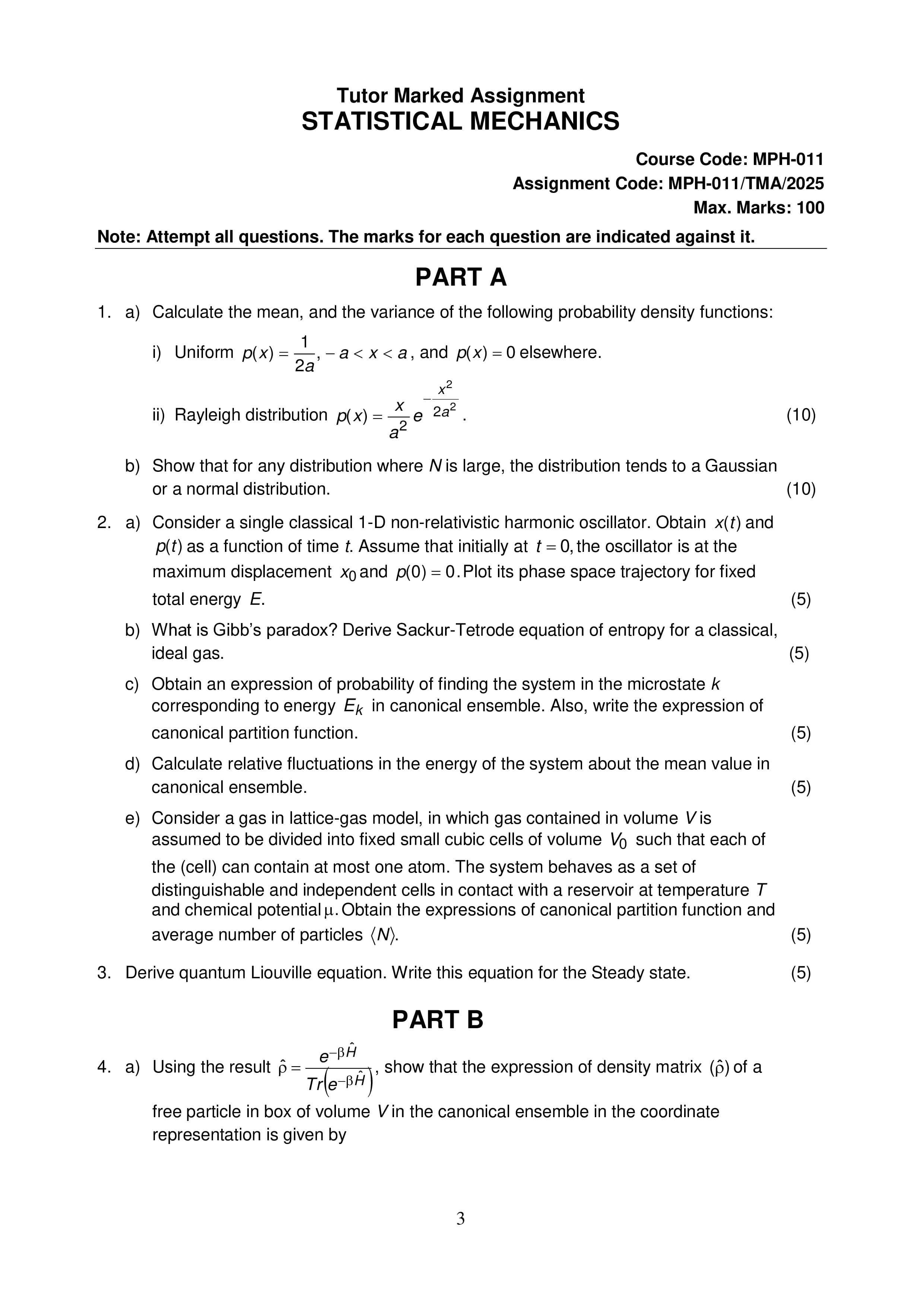IGNOU MPH 011 Handwritten Hardcopy Assignment 2025-25 (English Medium)
