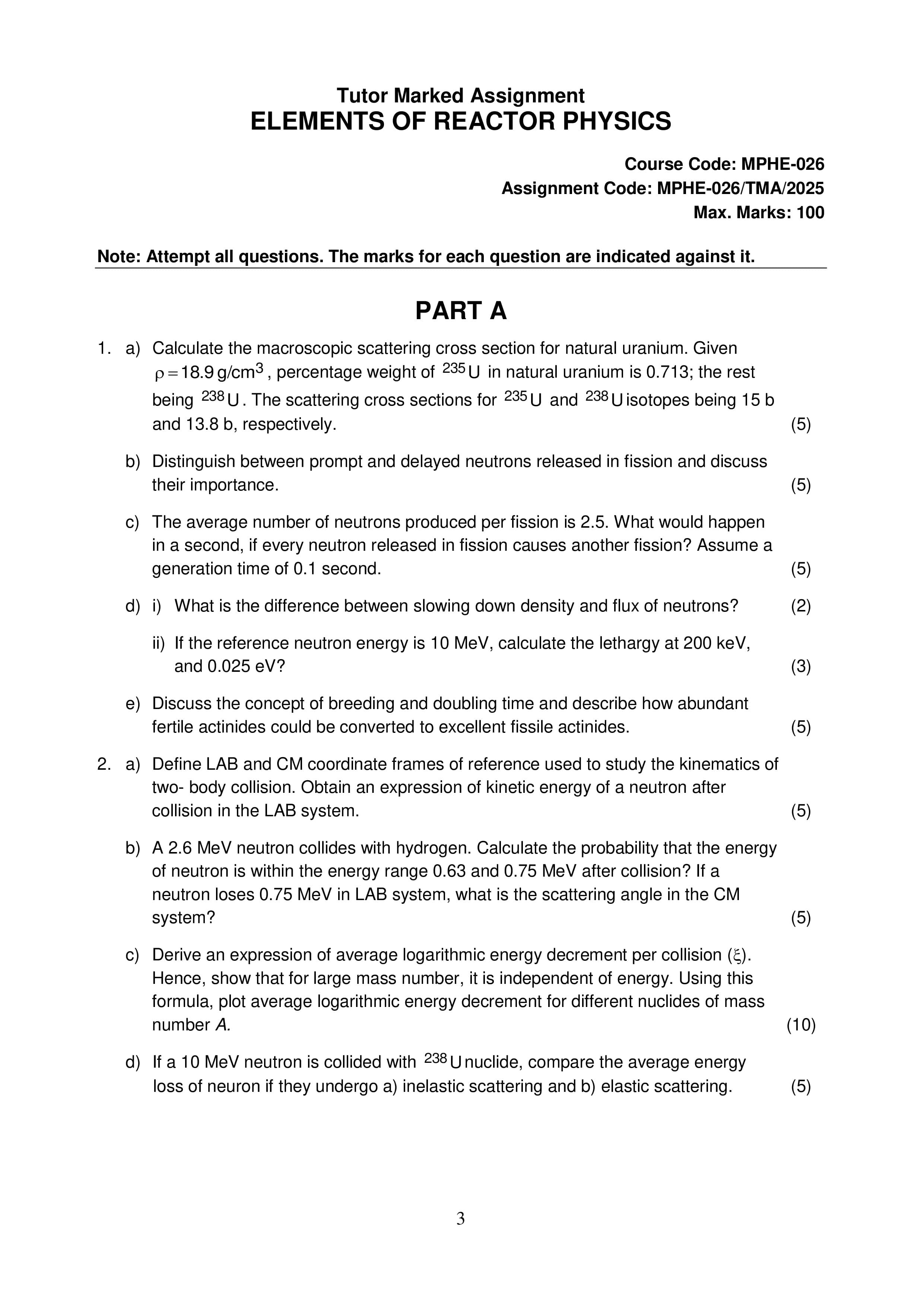 IGNOU MPHE 026 Handwritten Hardcopy Assignment 2025-25 (English Medium)