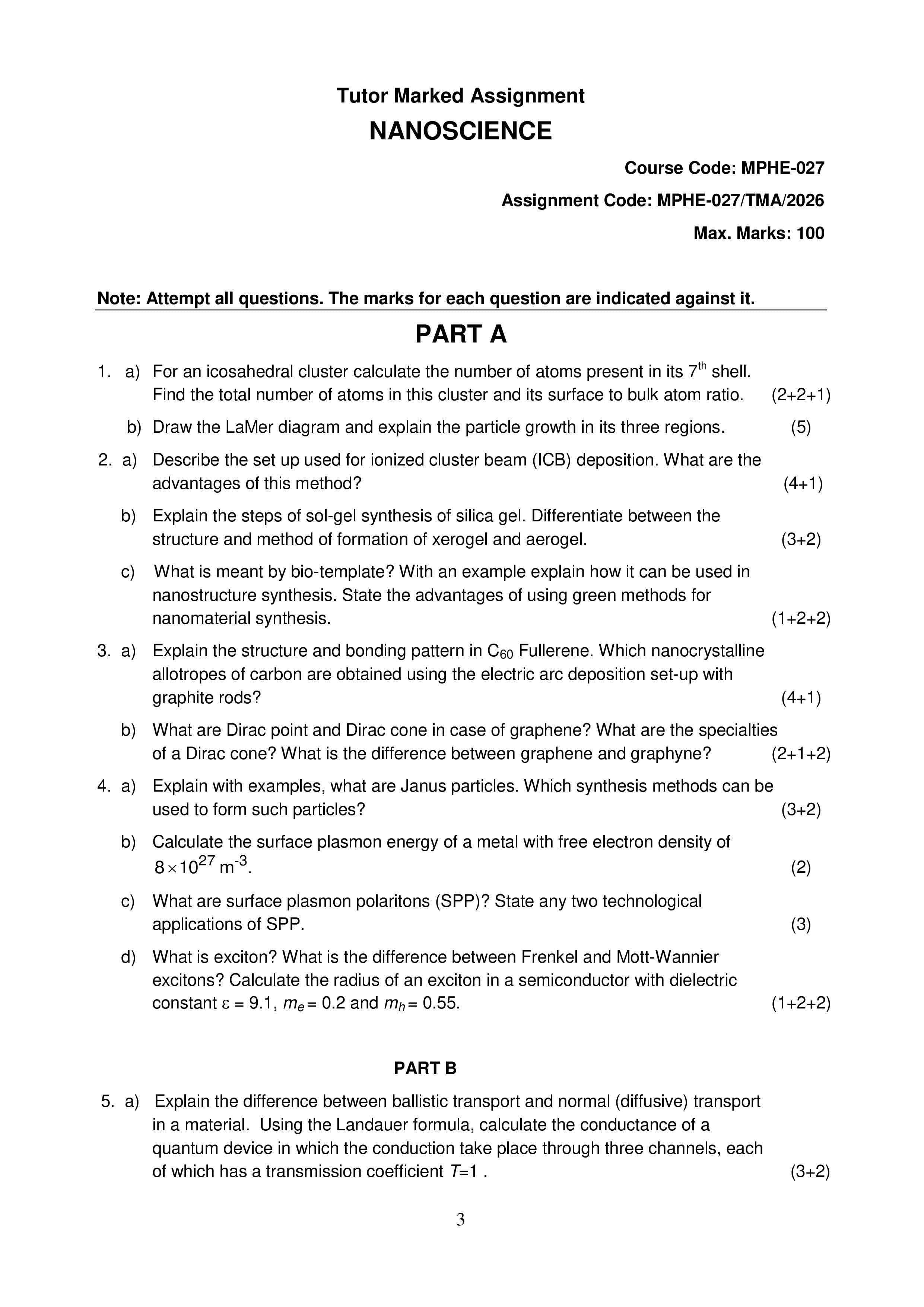 IGNOU MPHE 027 Handwritten Hardcopy Assignment 2026-26 (English Medium)