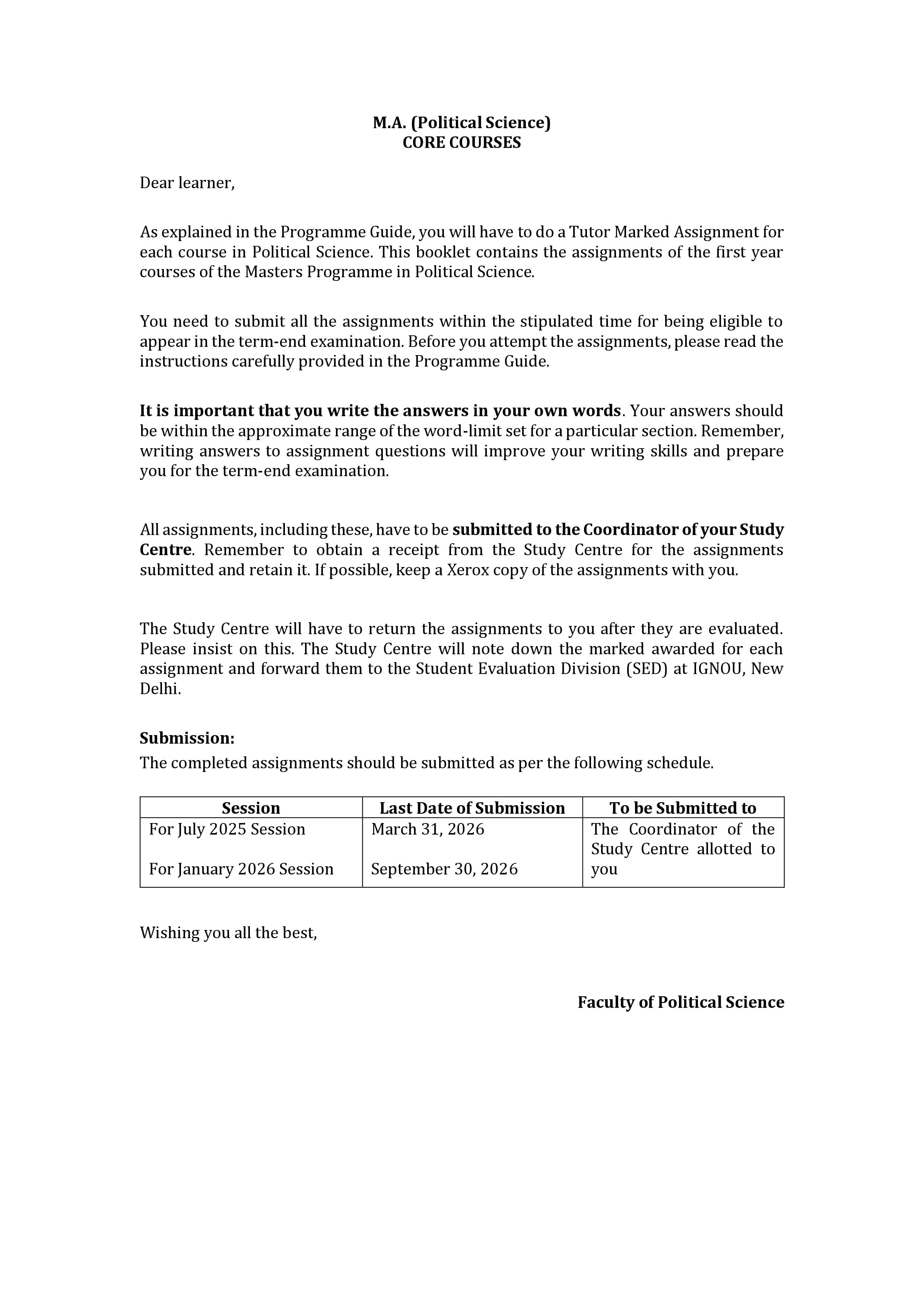 IGNOU MPS 004 Handwritten Hardcopy Assignment 2025-2026 (English Medium)