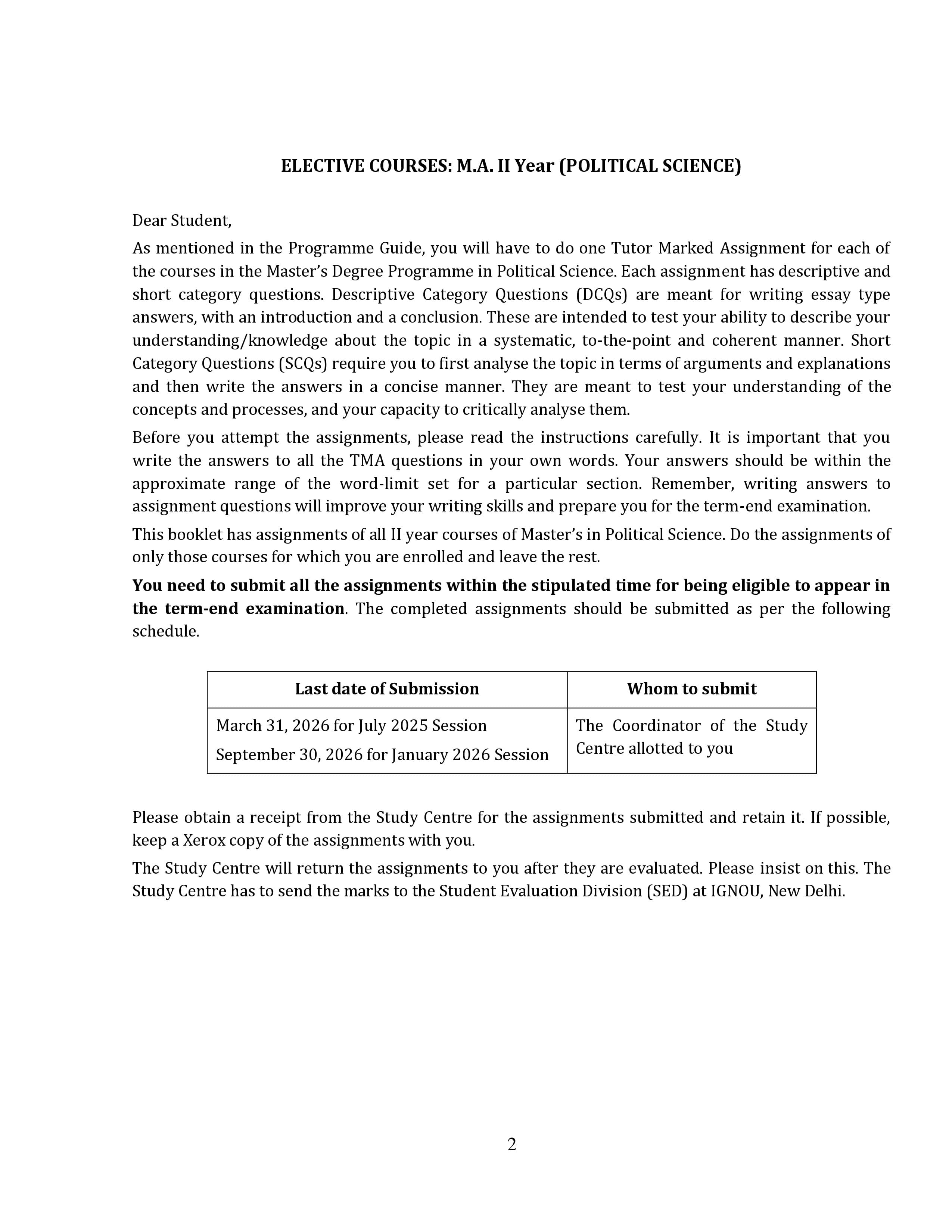 IGNOU MPSE 013 Handwritten Hardcopy Assignment 2025-2026 (English Medium)