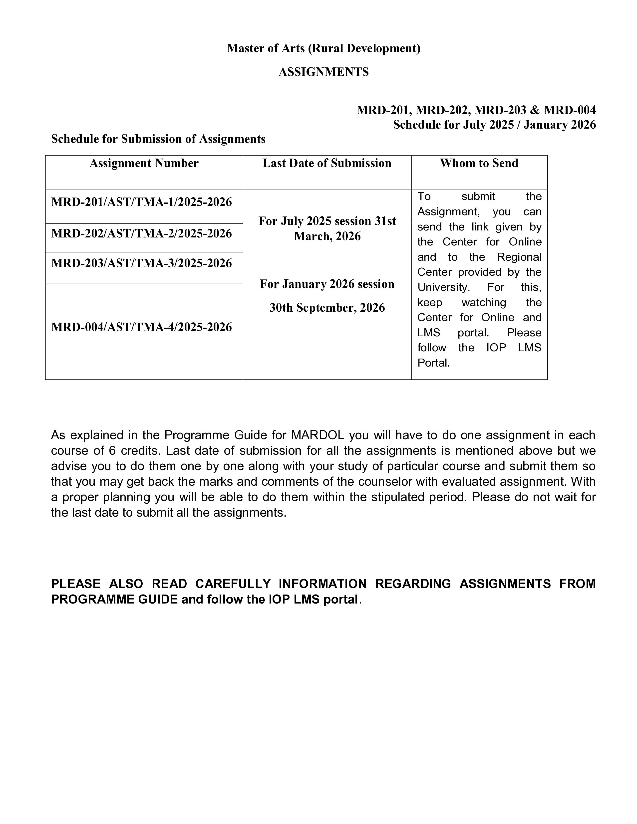 IGNOU MRD 203 Handwritten Hardcopy Assignment 2025-2026 (English Medium)