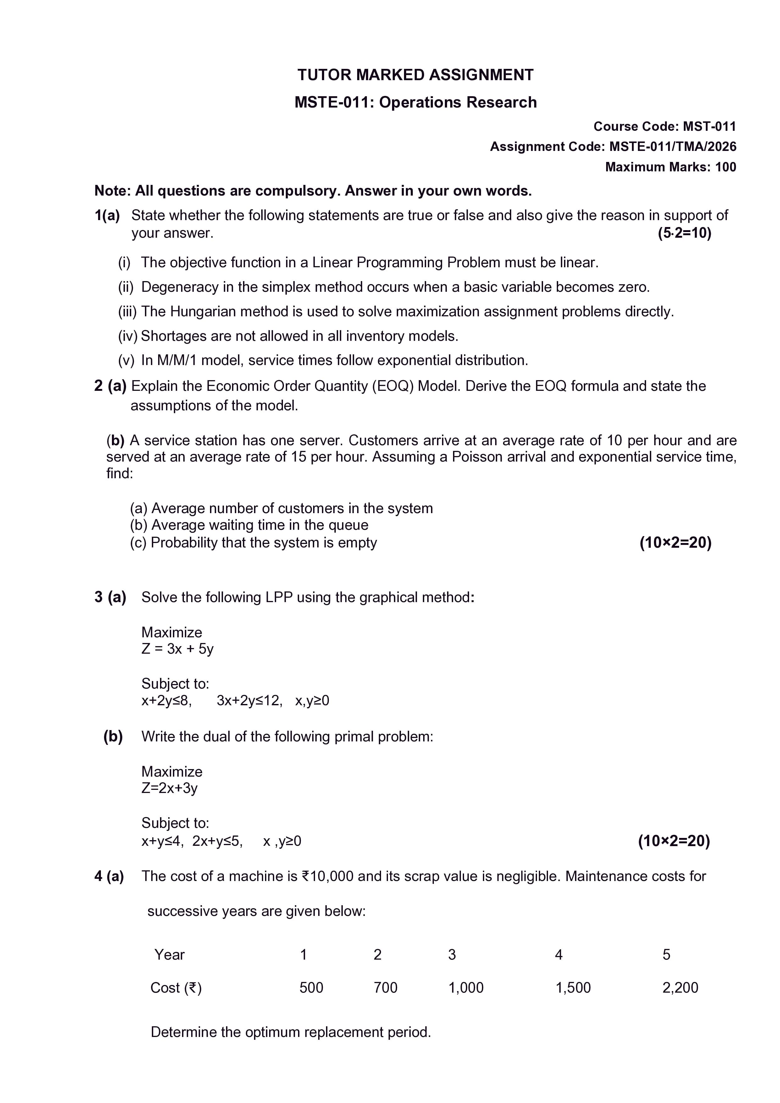 IGNOU MSTE 011 Handwritten Hardcopy Assignment 2026-26 (English Medium)
