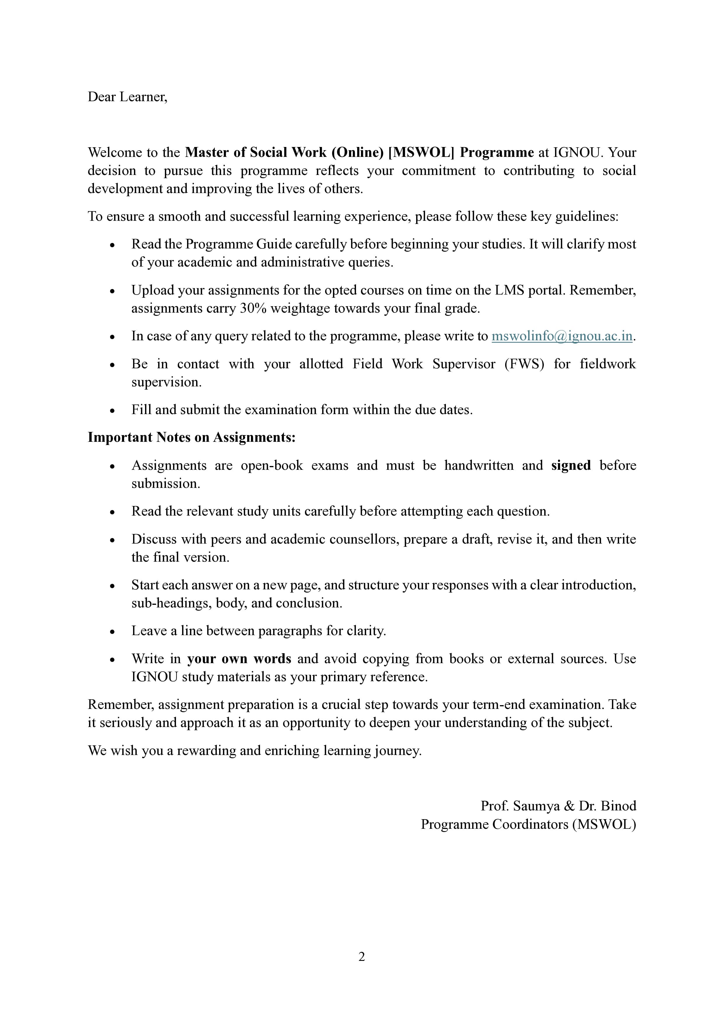 IGNOU MSW 006 Handwritten Hardcopy Assignment 2025-2026 (English Medium)