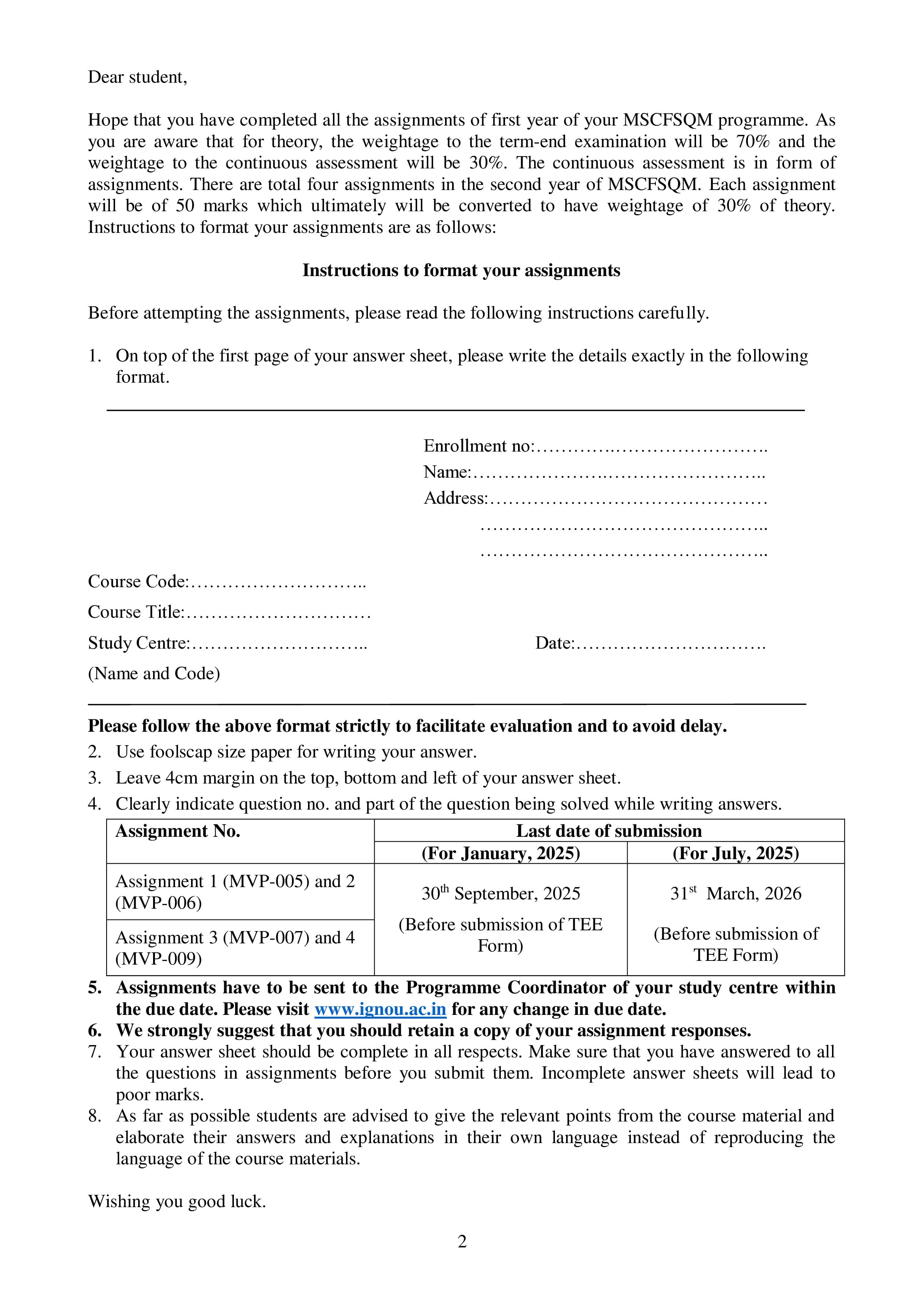 IGNOU MVP 009 Handwritten Hardcopy Assignment 2025-25 (English Medium)