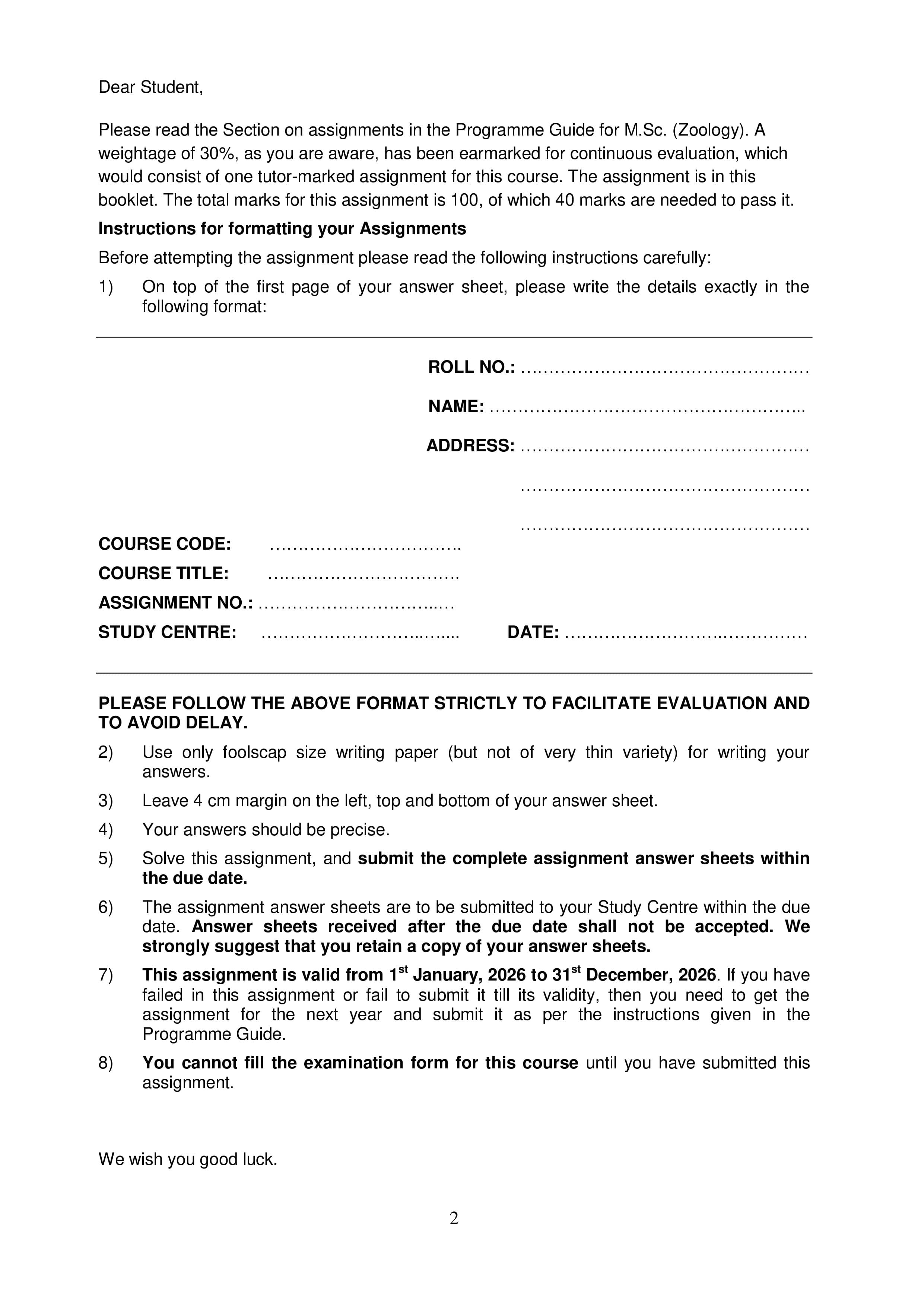 IGNOU MZO 002 Handwritten Hardcopy Assignment 2026-26 (English Medium)