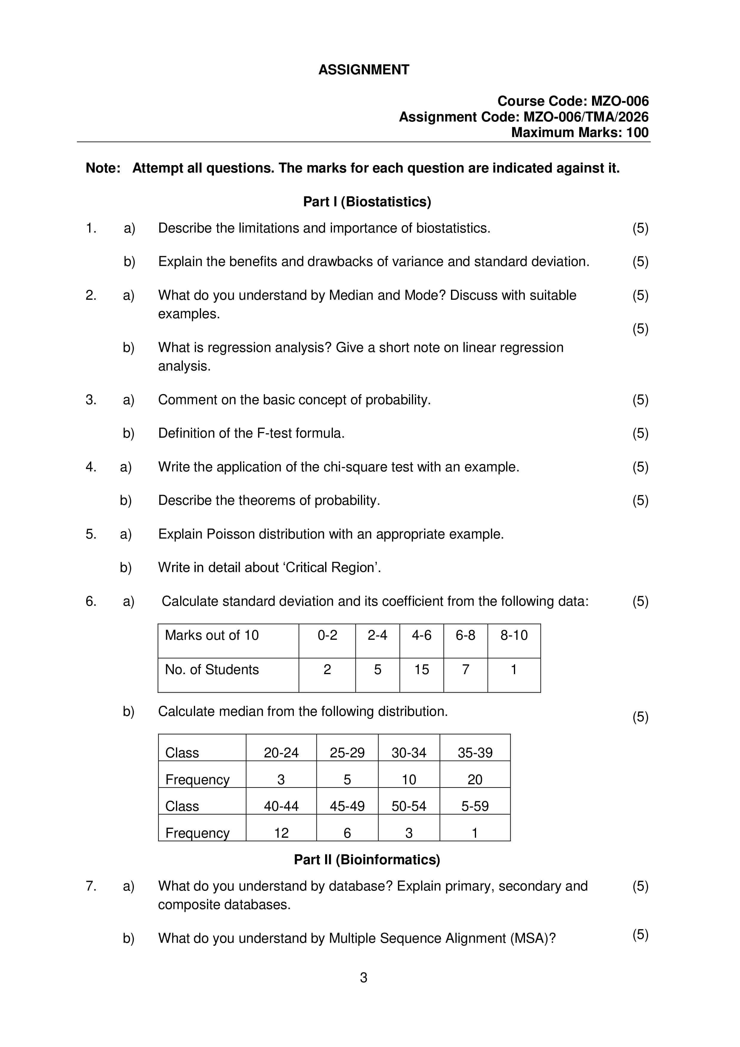 IGNOU MZO 006 Handwritten Hardcopy Assignment 2026-26 (English Medium)