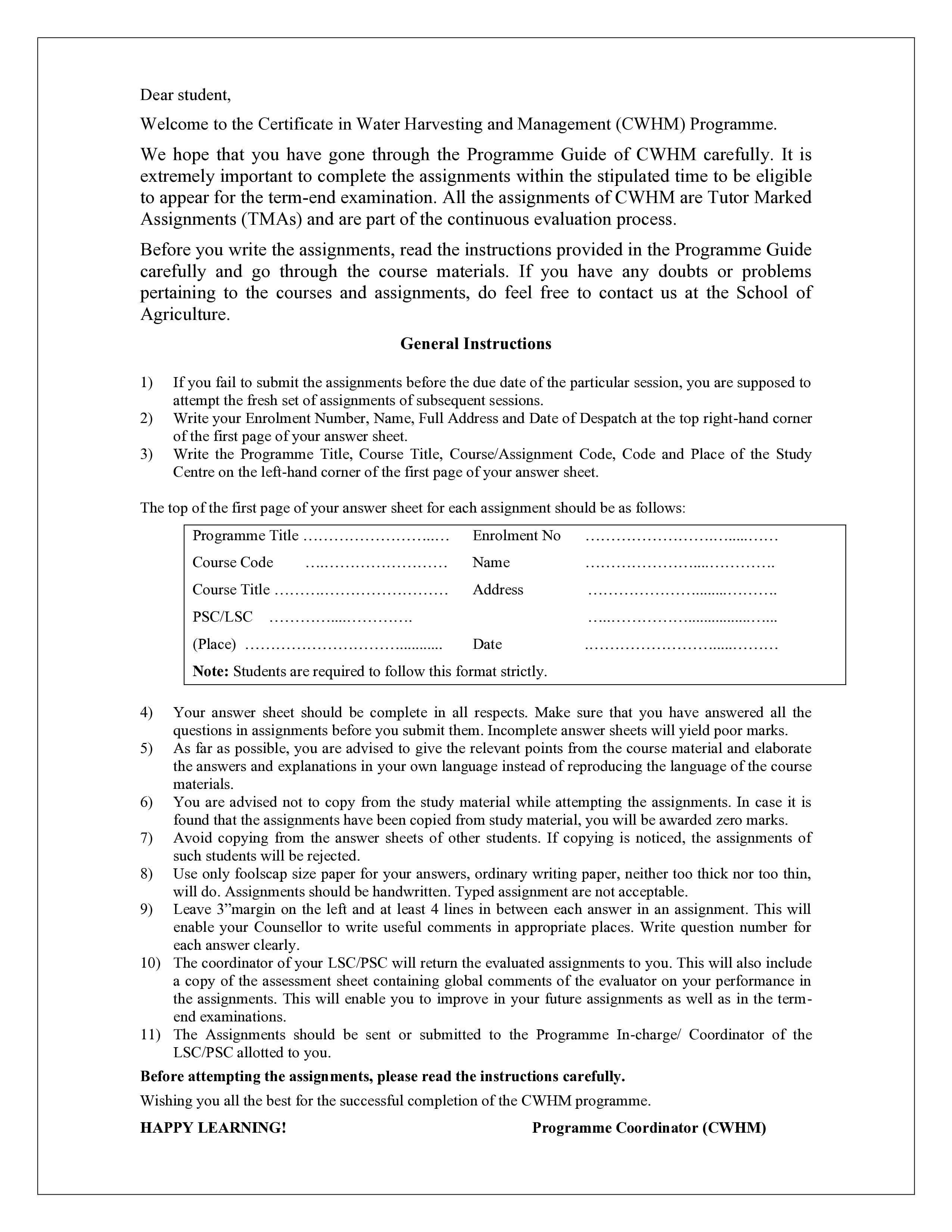 IGNOU ONR 003 Handwritten Hardcopy Assignment 2025-2026 (English Medium)